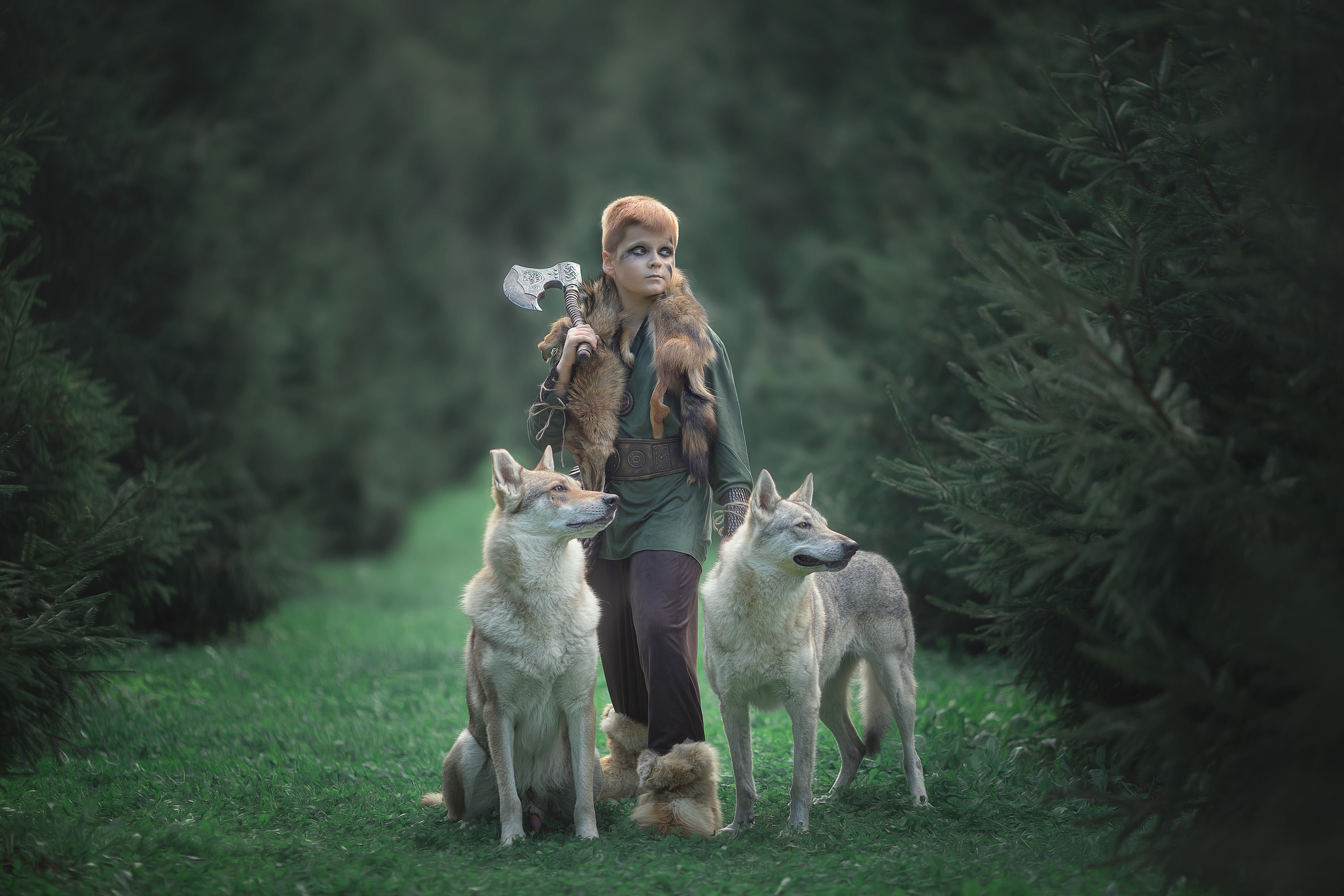 Viking & Wolf. Children’s and family photographer Ekaterina Ureva in Moscow