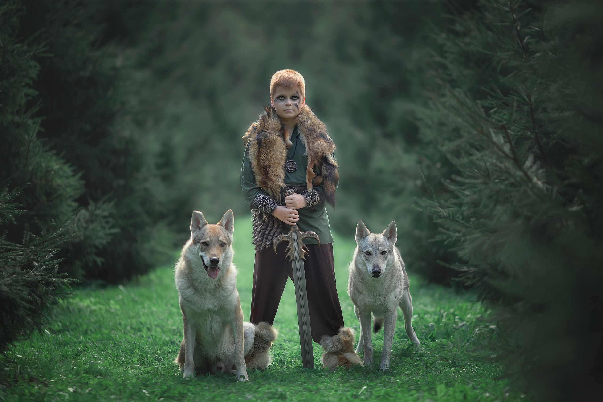 Viking & Wolf. Children’s and family photographer Ekaterina Ureva in Moscow