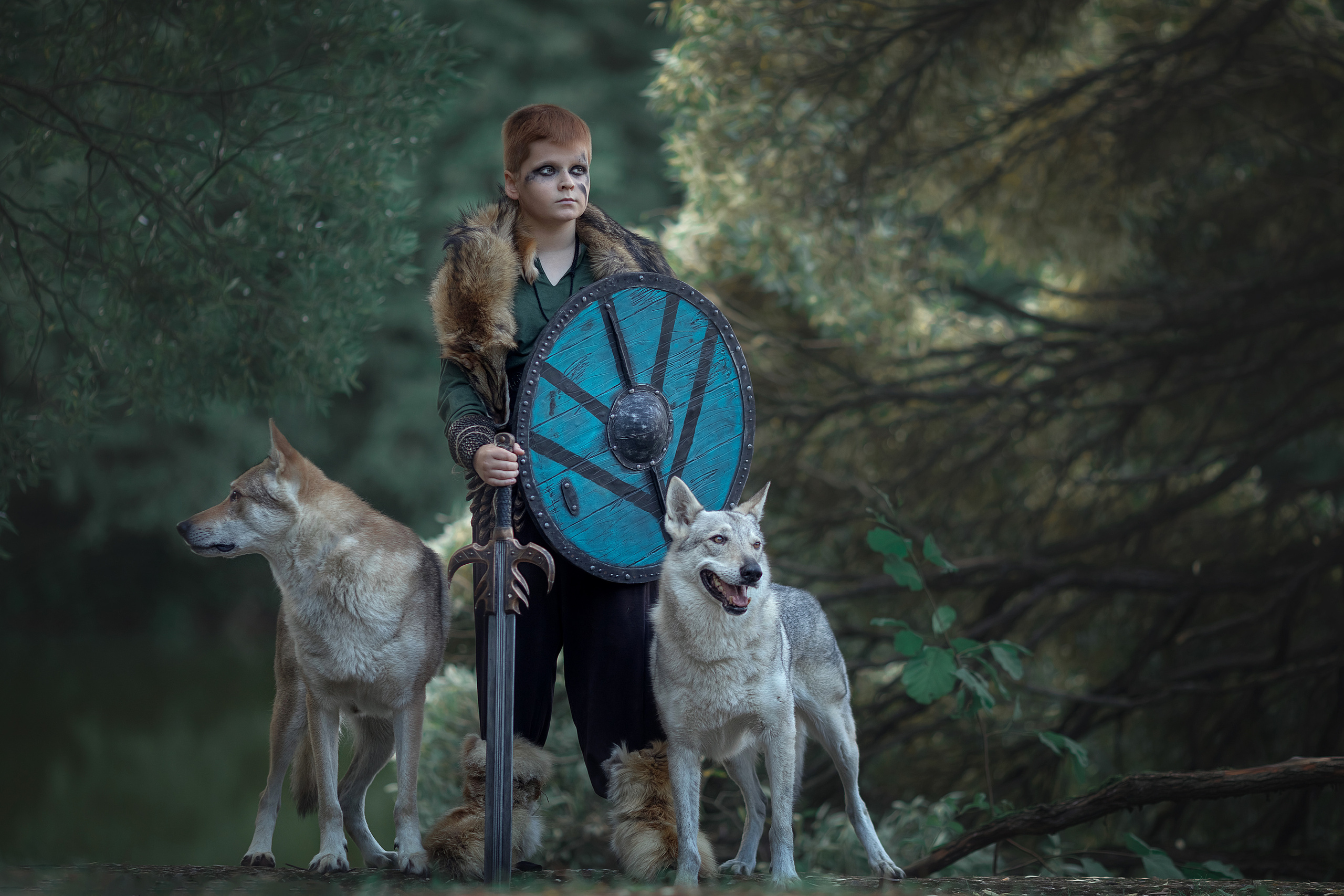 Viking & Wolf. Children’s and family photographer Ekaterina Ureva in Moscow