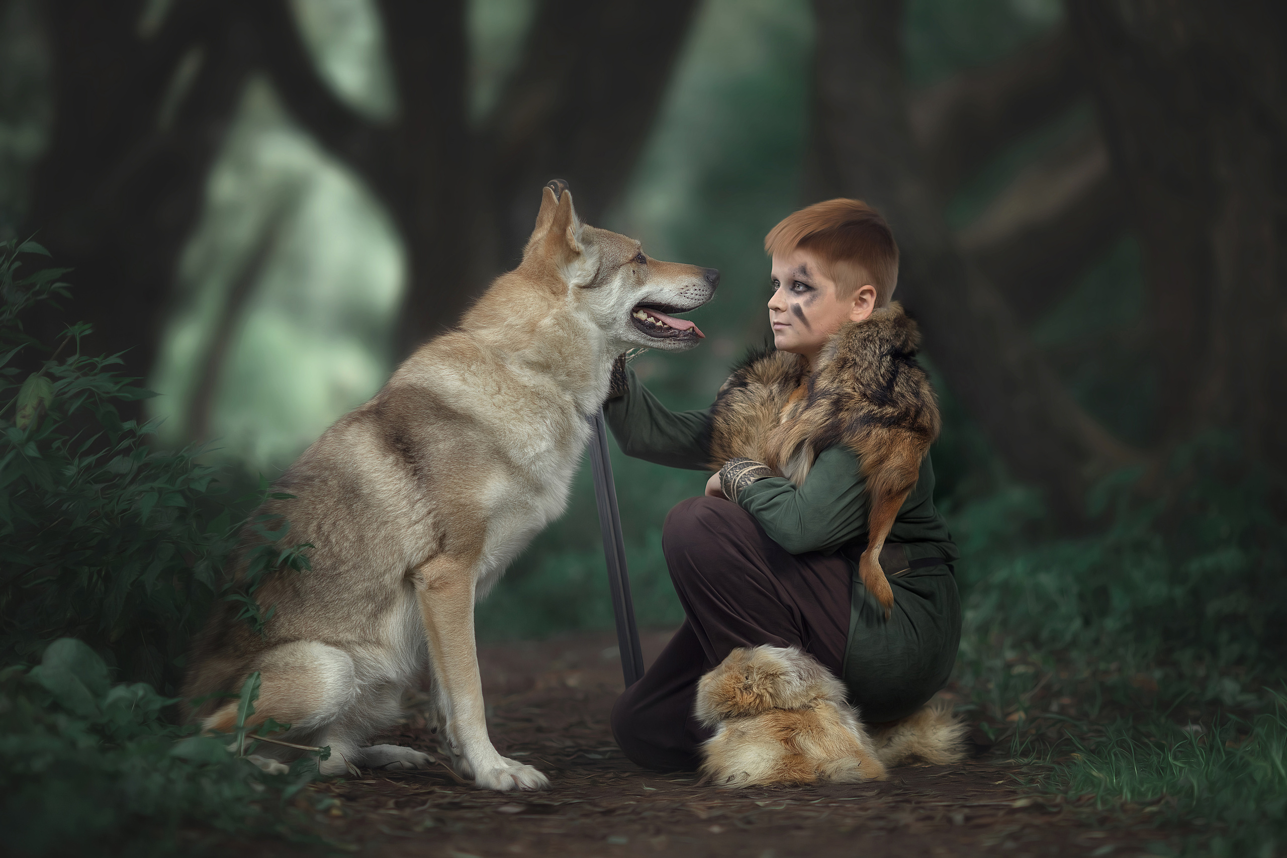 Viking & Wolf. Children’s and family photographer Ekaterina Ureva in Moscow