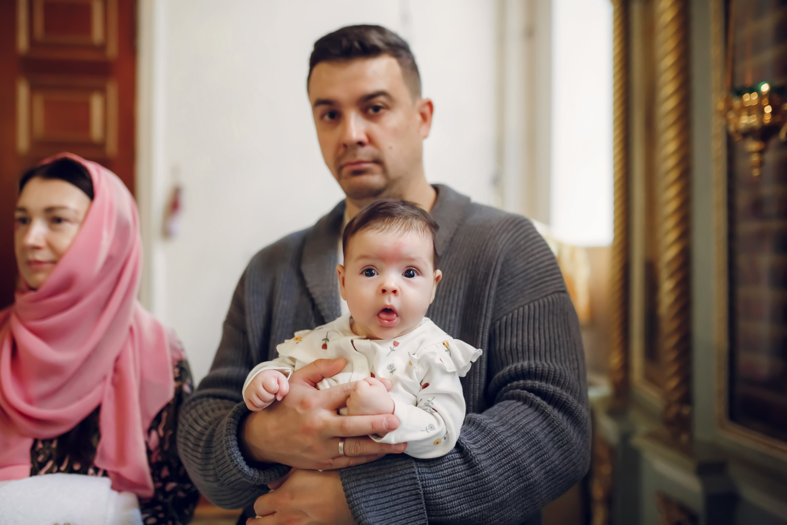 Крещение Марии. Фотограф на Крещение, семейный фотограф в Москве