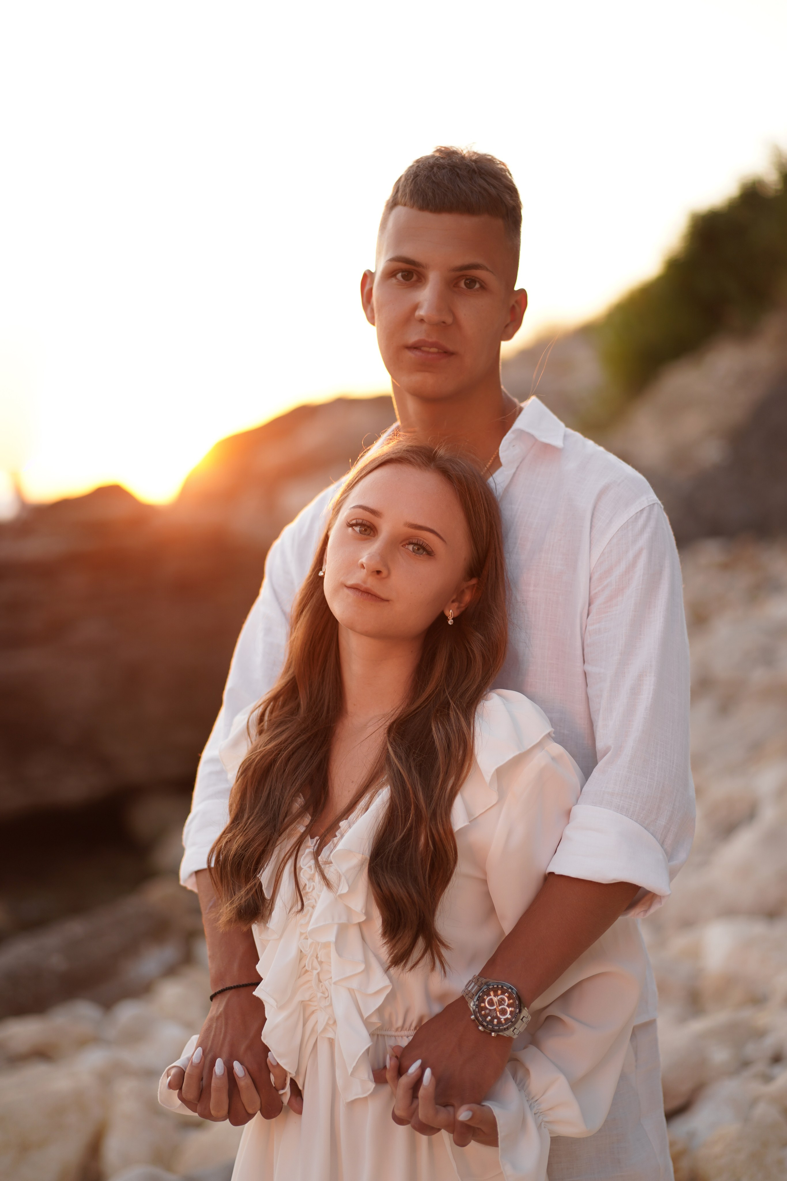 Матвей и Софья на фотосессии дикого пляжа Грот Дианы в Крыму. Свадебный фотограф в Ростове-на-Дону. Таинство Крещения и Венчания, семейные фотосессии. Алёна Чёботова