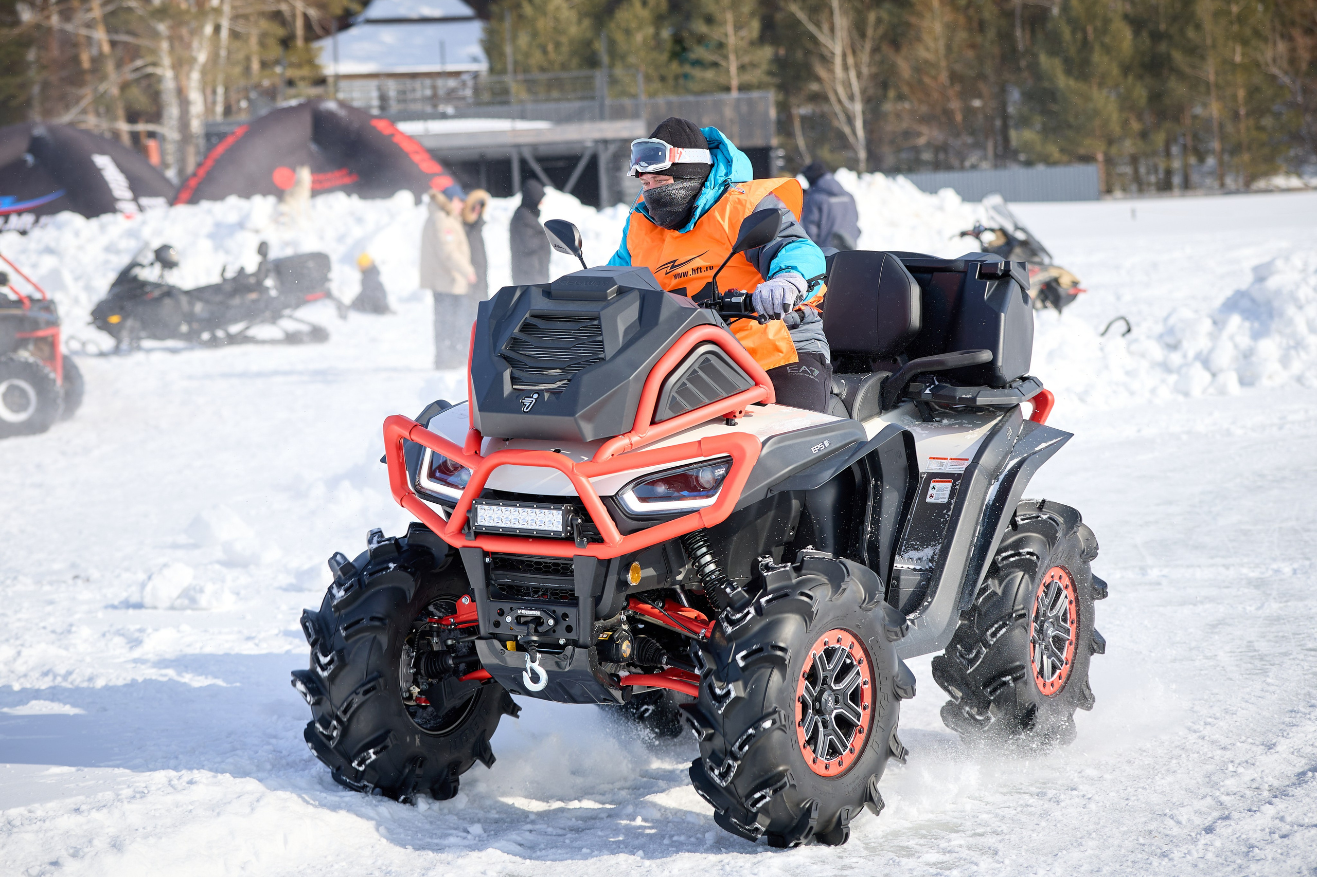 Топим Лёд — 2026. Соревнования на квадроциклах. Фотограф в Новосибирске Алена Скокова
