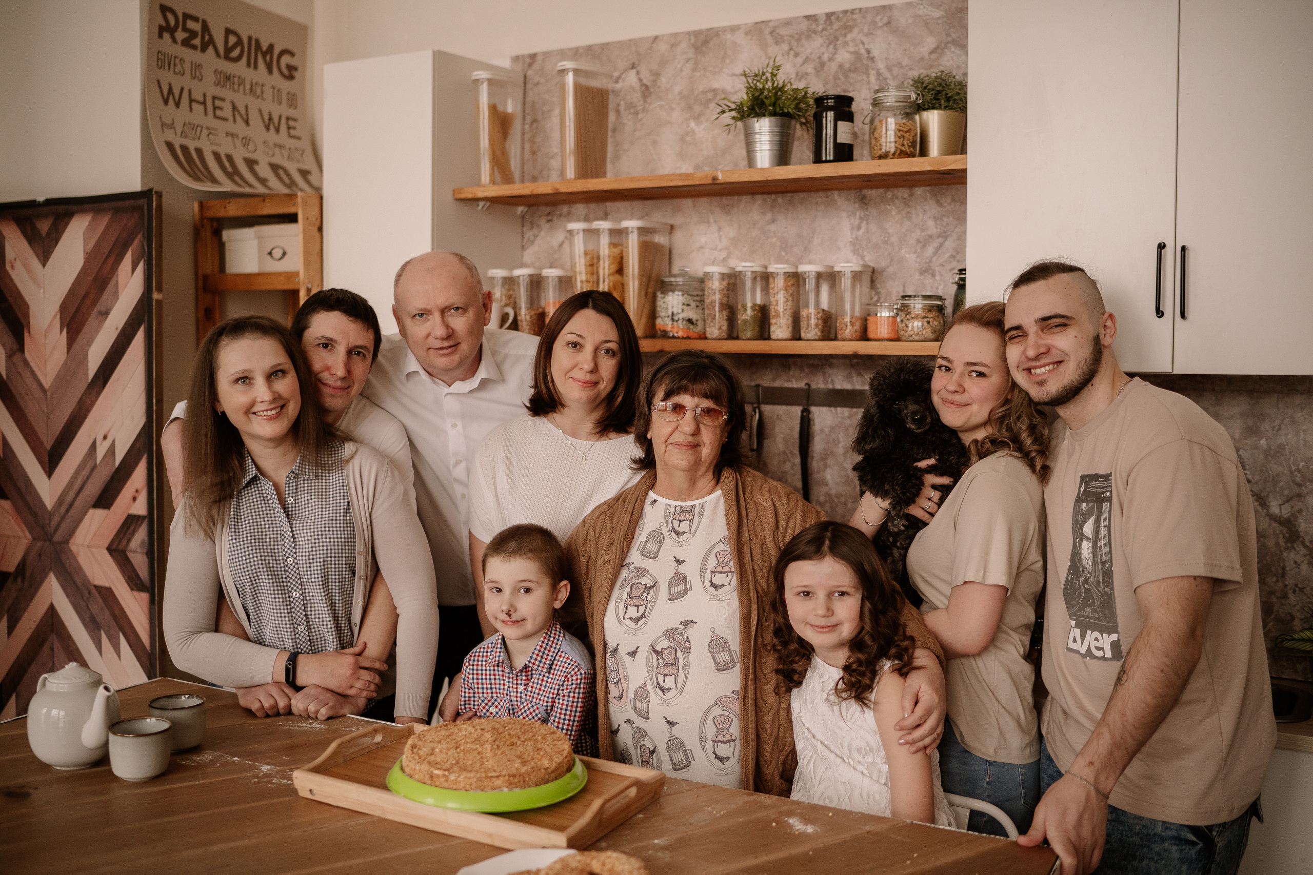 Большая семья. Искренний фотограф