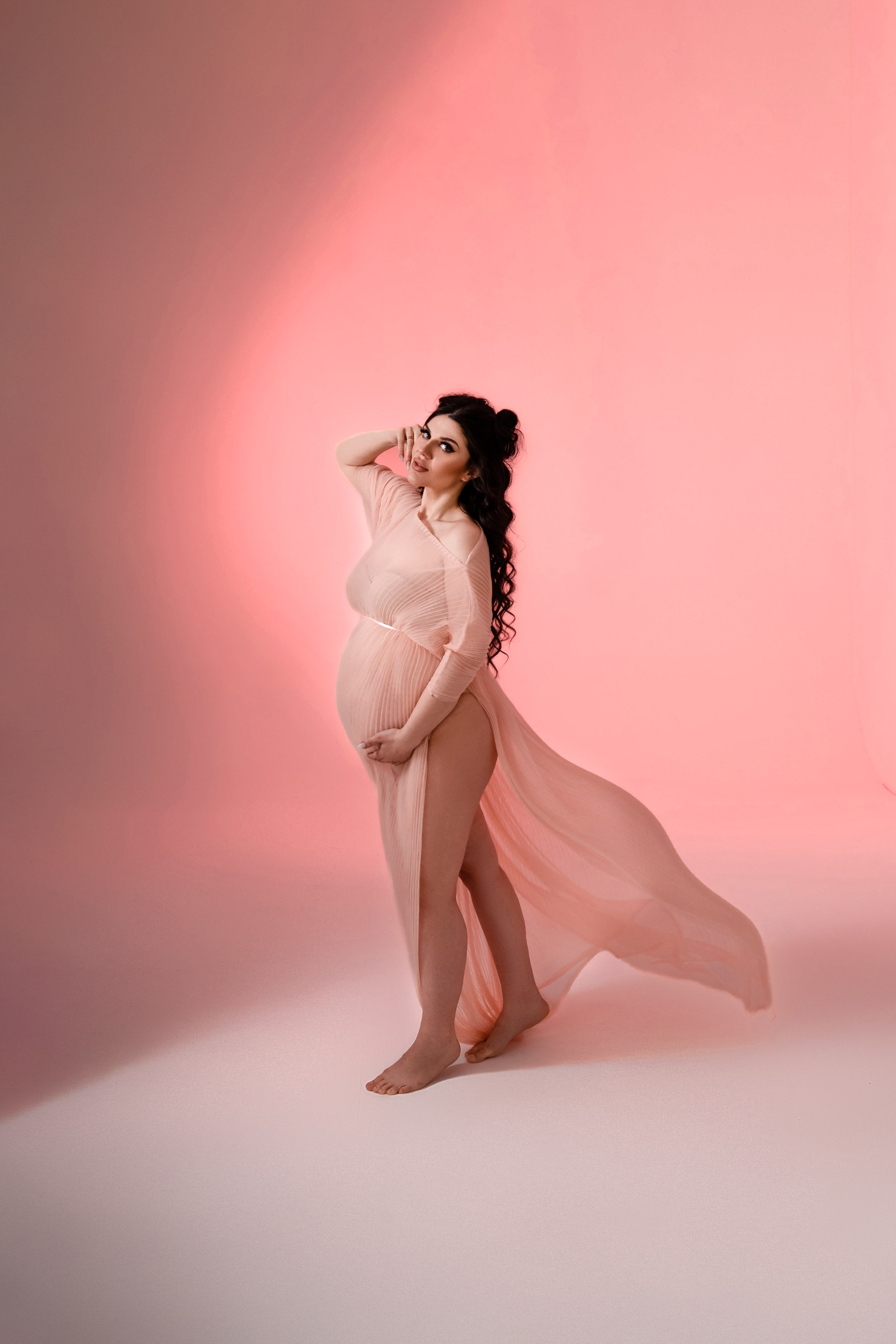 Туника персиковая (универсальный размер). Фотограф Анна Качан