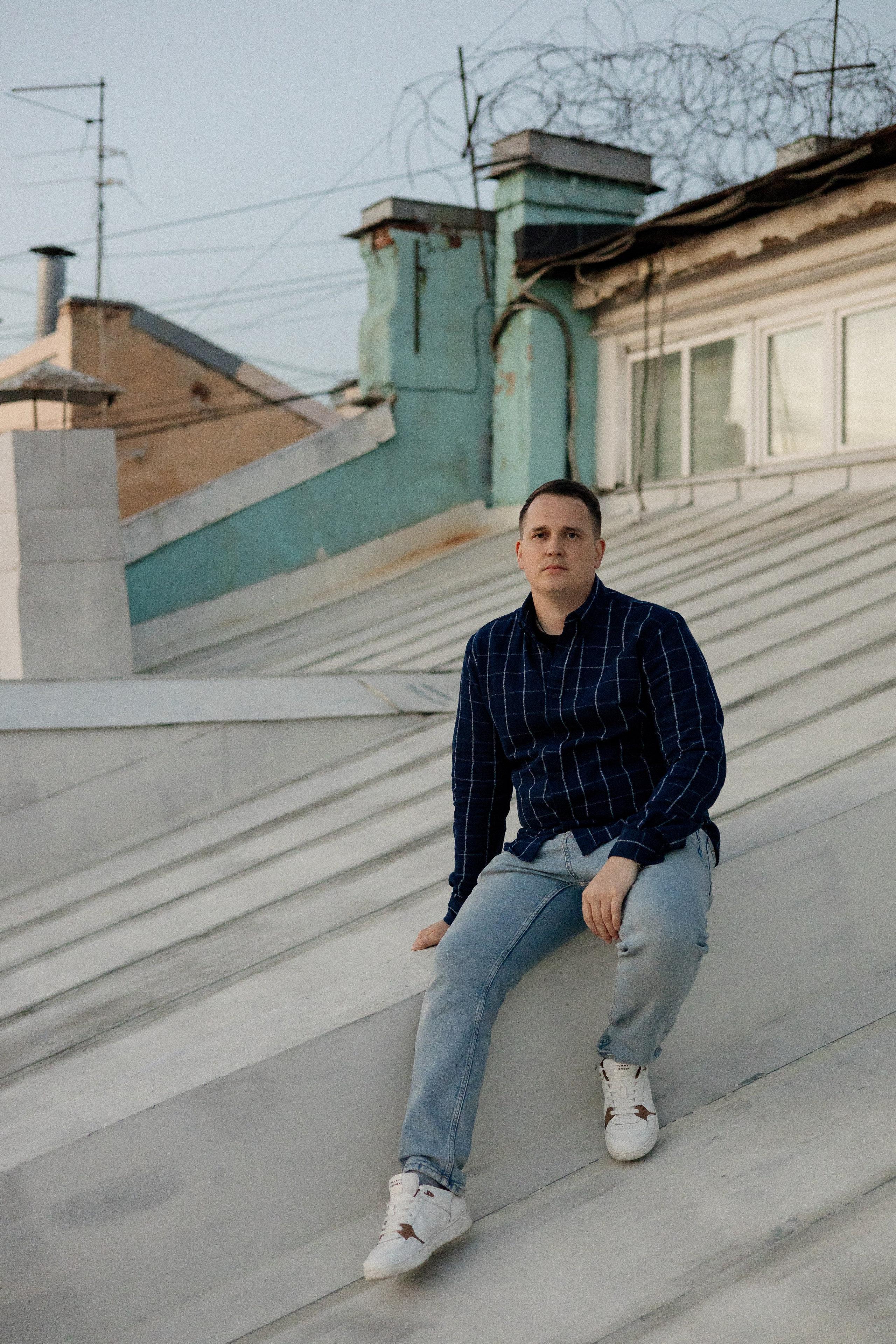 Романтика питерских крыш. Свадебный фотограф в Санкт-Петербурге Ксения Кобышева