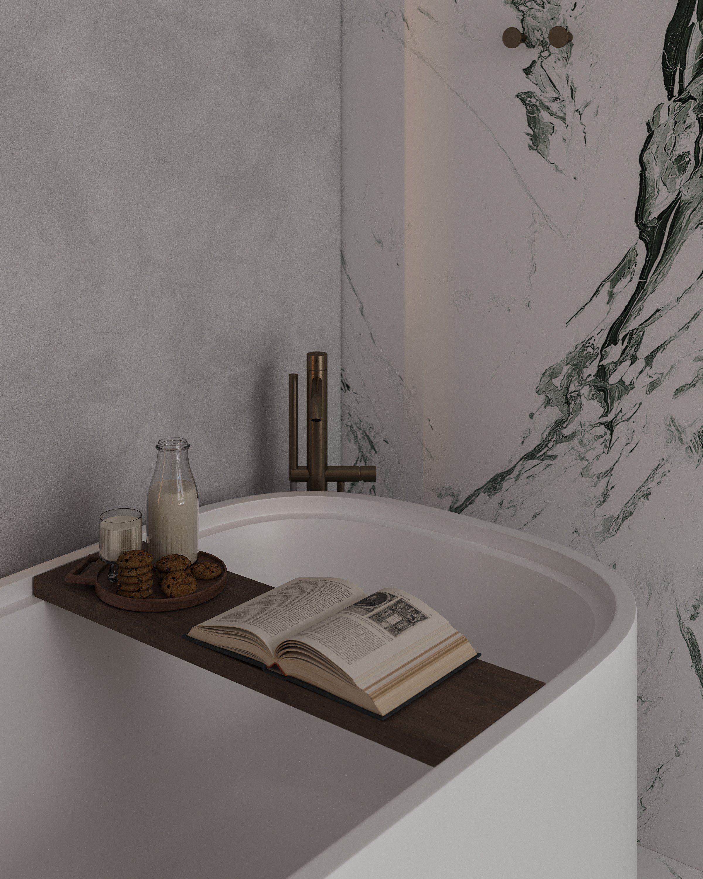 Ванная комната с панорамным окном. 3D визуализатор