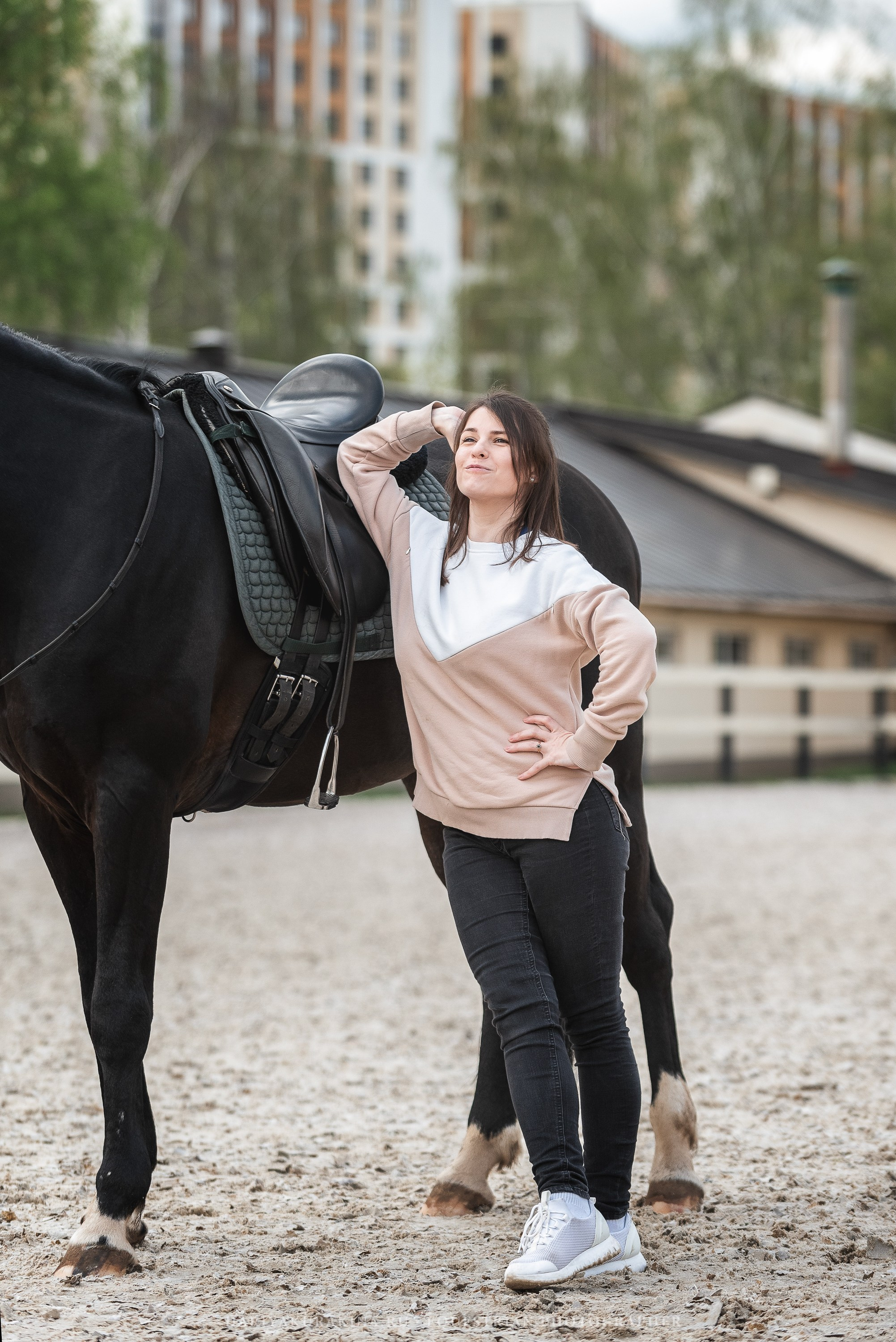 Ира, Боря и Ника с Кливом, HORSIO. Конный фотограф Куракина Дарья • Фотосессии с лошадьми