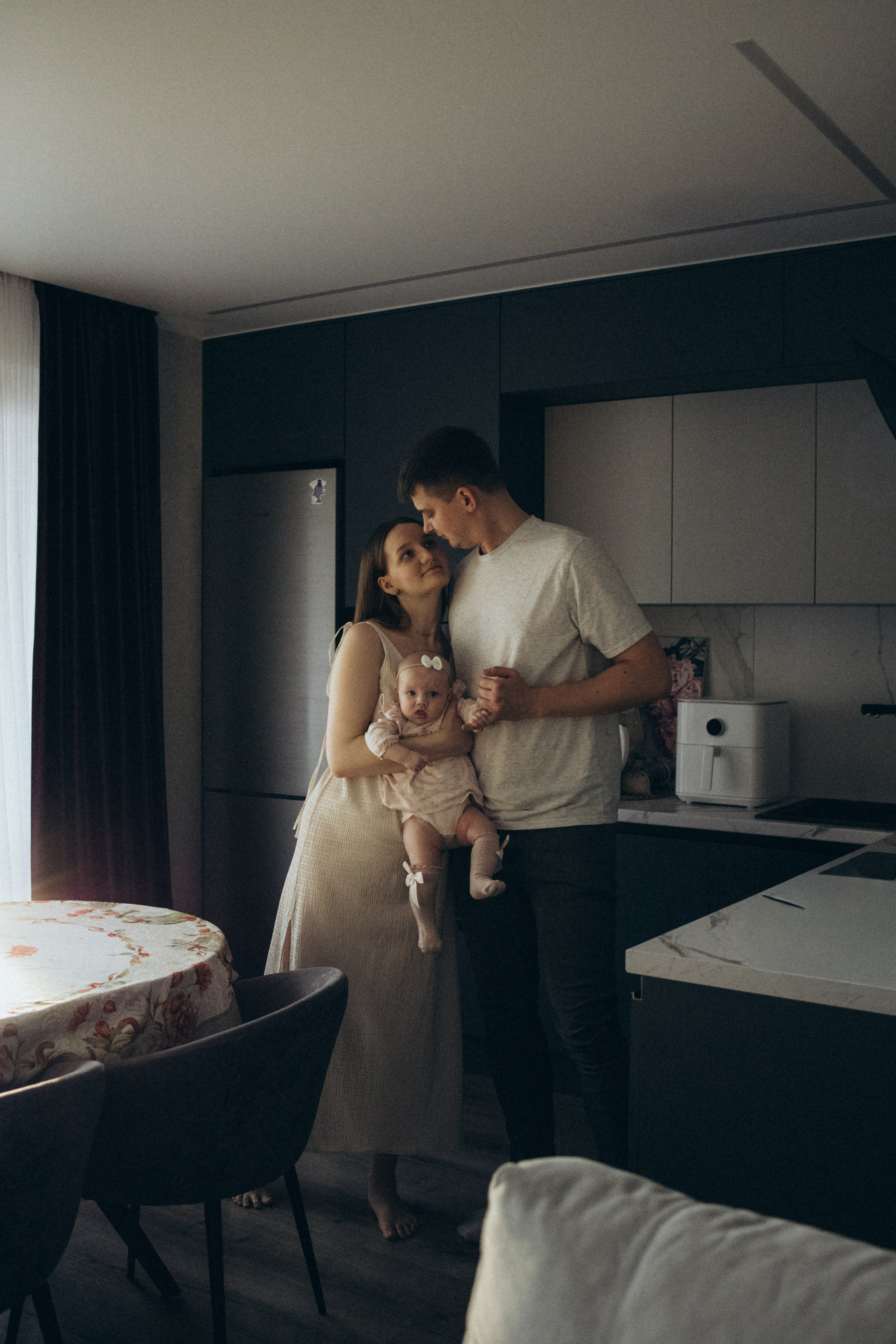 Домашняя съемка с ребенком до 1 года. Семейный фотограф в Минске — Алина Тиханович