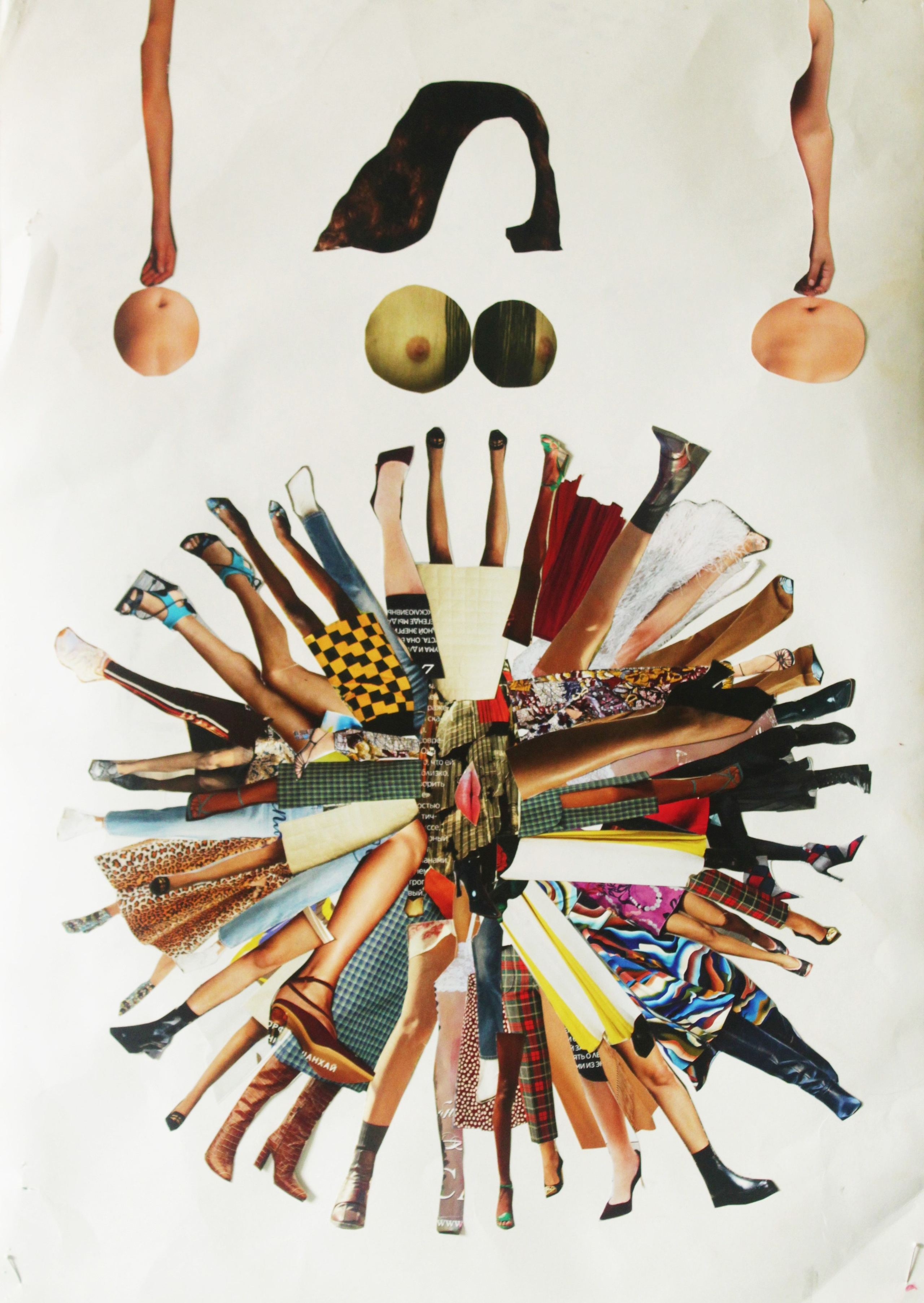 Коллаж. Серия «Перекати поле». Лилия Ким. Междисциплинарный художник