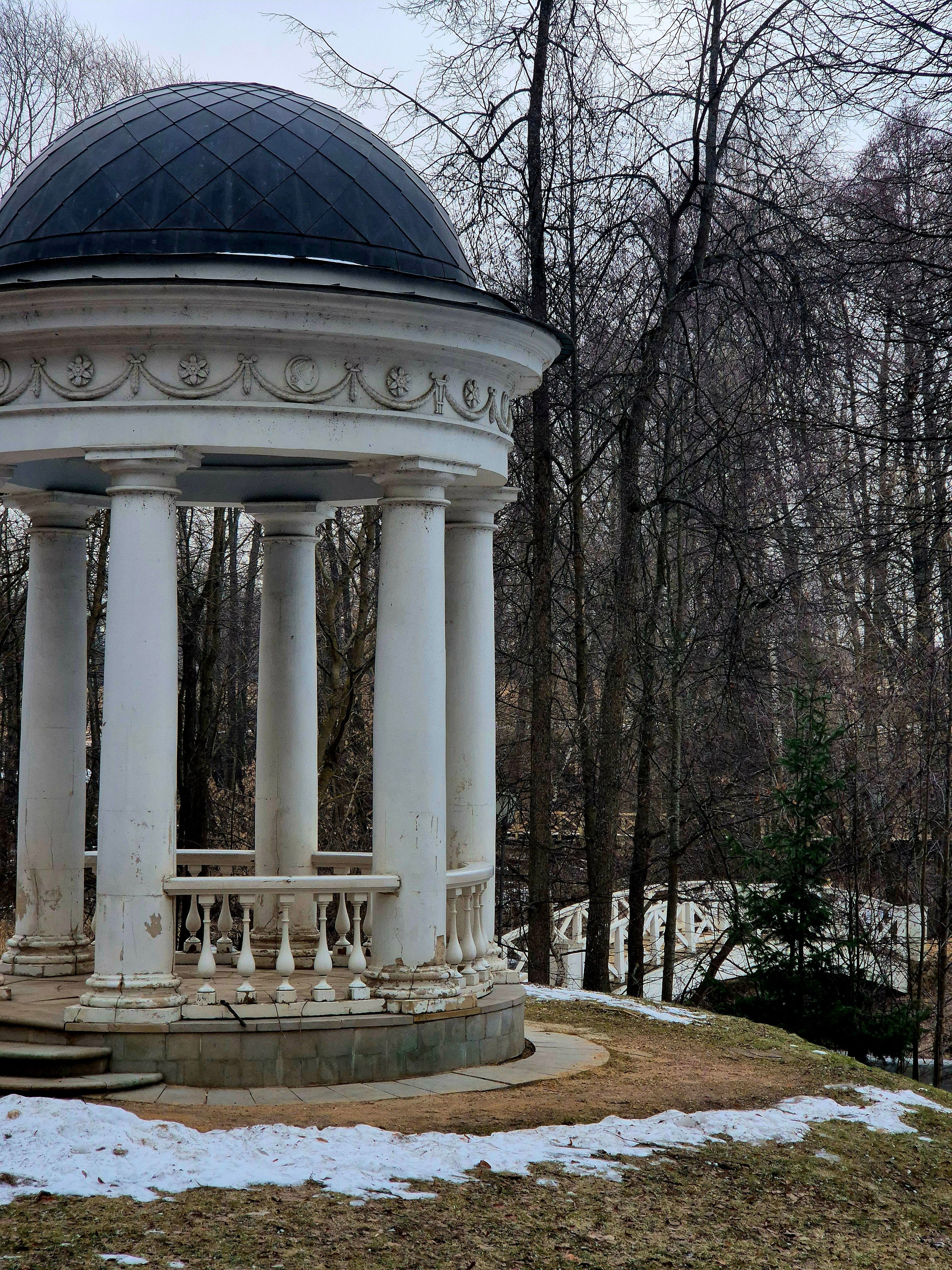 По легенде Петр Вяземский не знал, как назвать имение, и решил, какие первые слова произнесет Пушкин, которого ожидали в гости - так и назовут. Выйдя из повозки, Александр Сергеевич на вопрос извозчика о багаже ответил: "Оставь его". Так и получило имение название Остафьево.