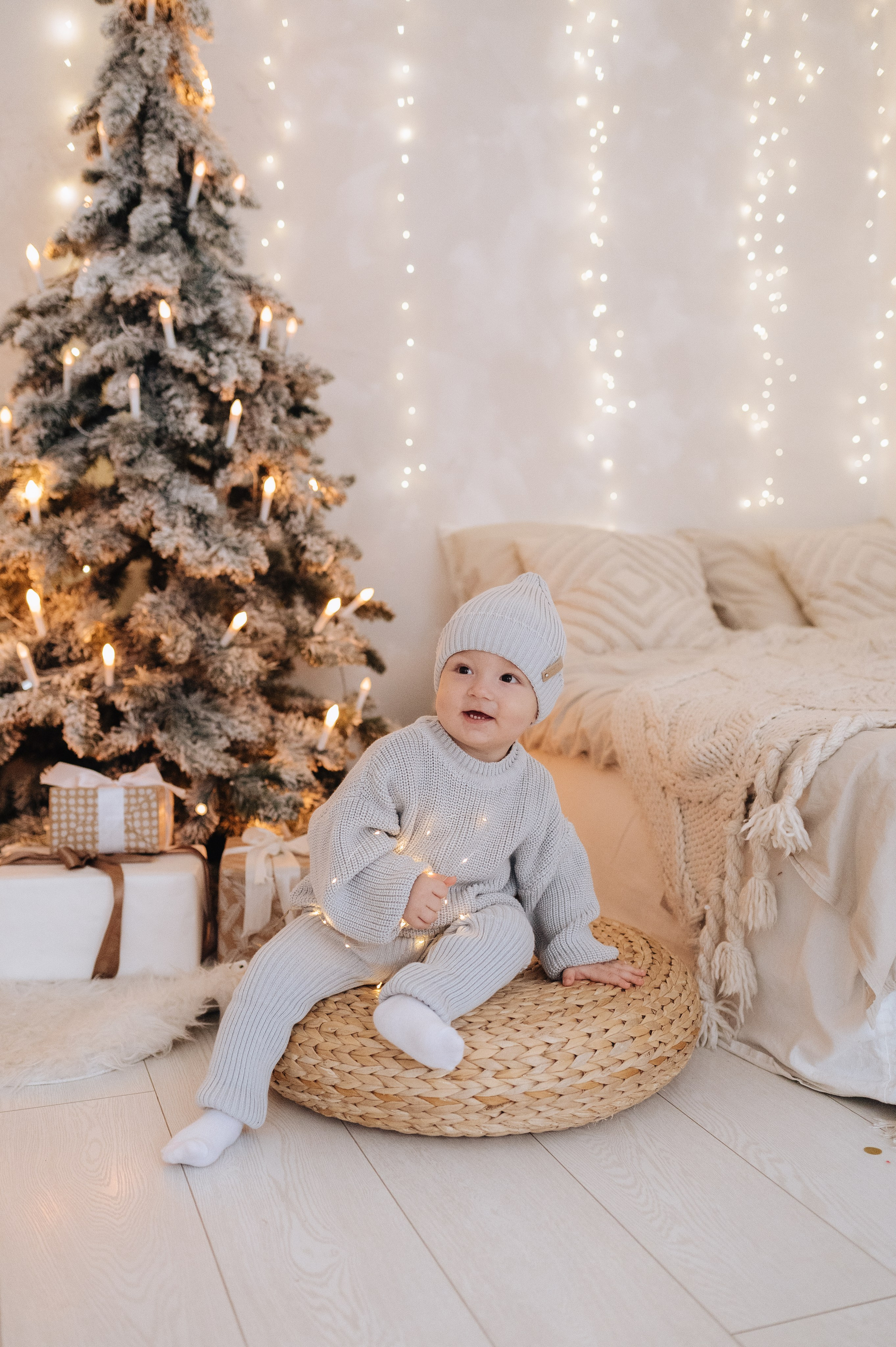 Семейная новогодняя фотосессия Алихана, Кати и Тимура. Фотограф в Москве и Московской области Таня Яблочкина