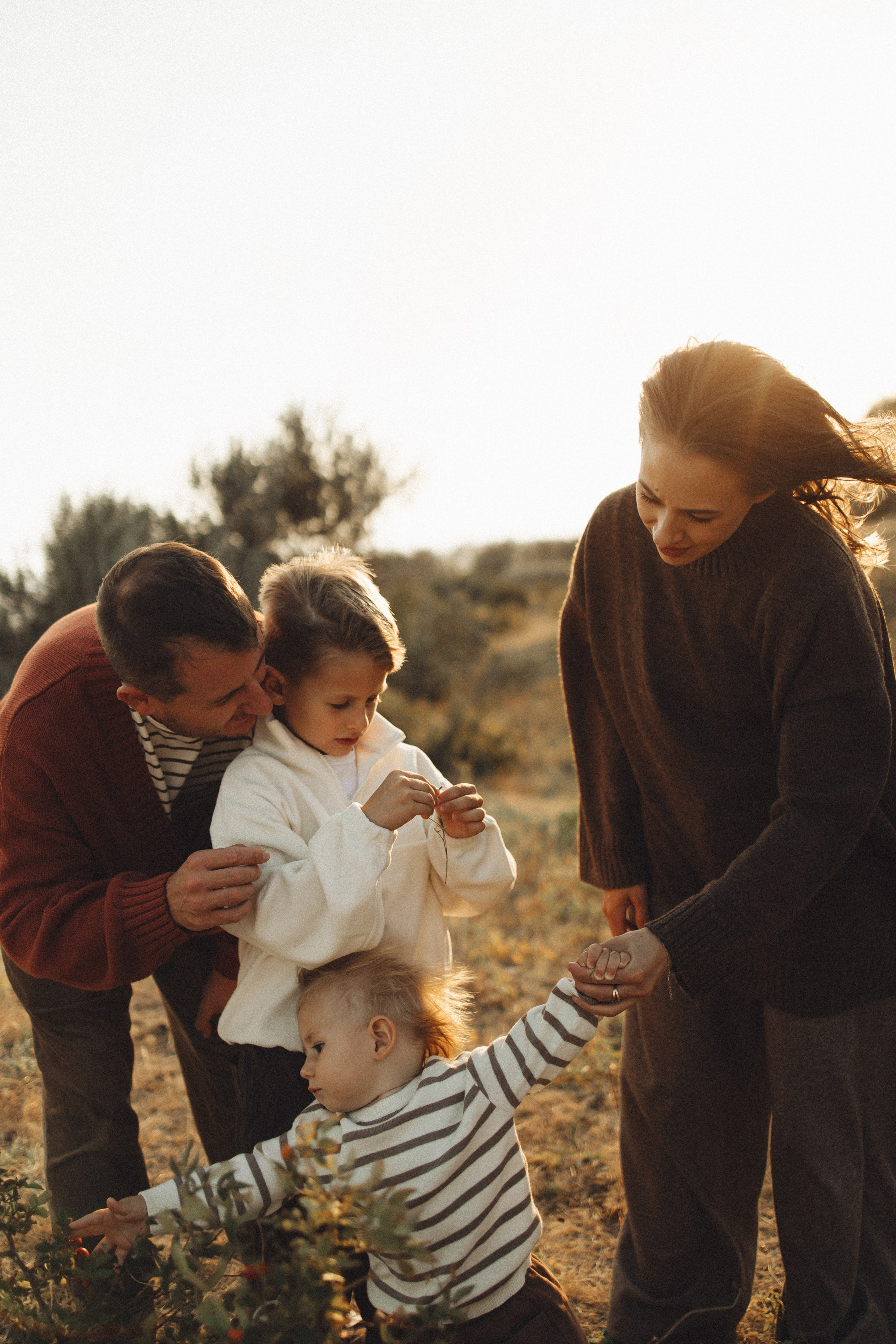 Семейная история, закат в Мержаново. Семейный и детский фотограф, таганрог, ростов-на-дону