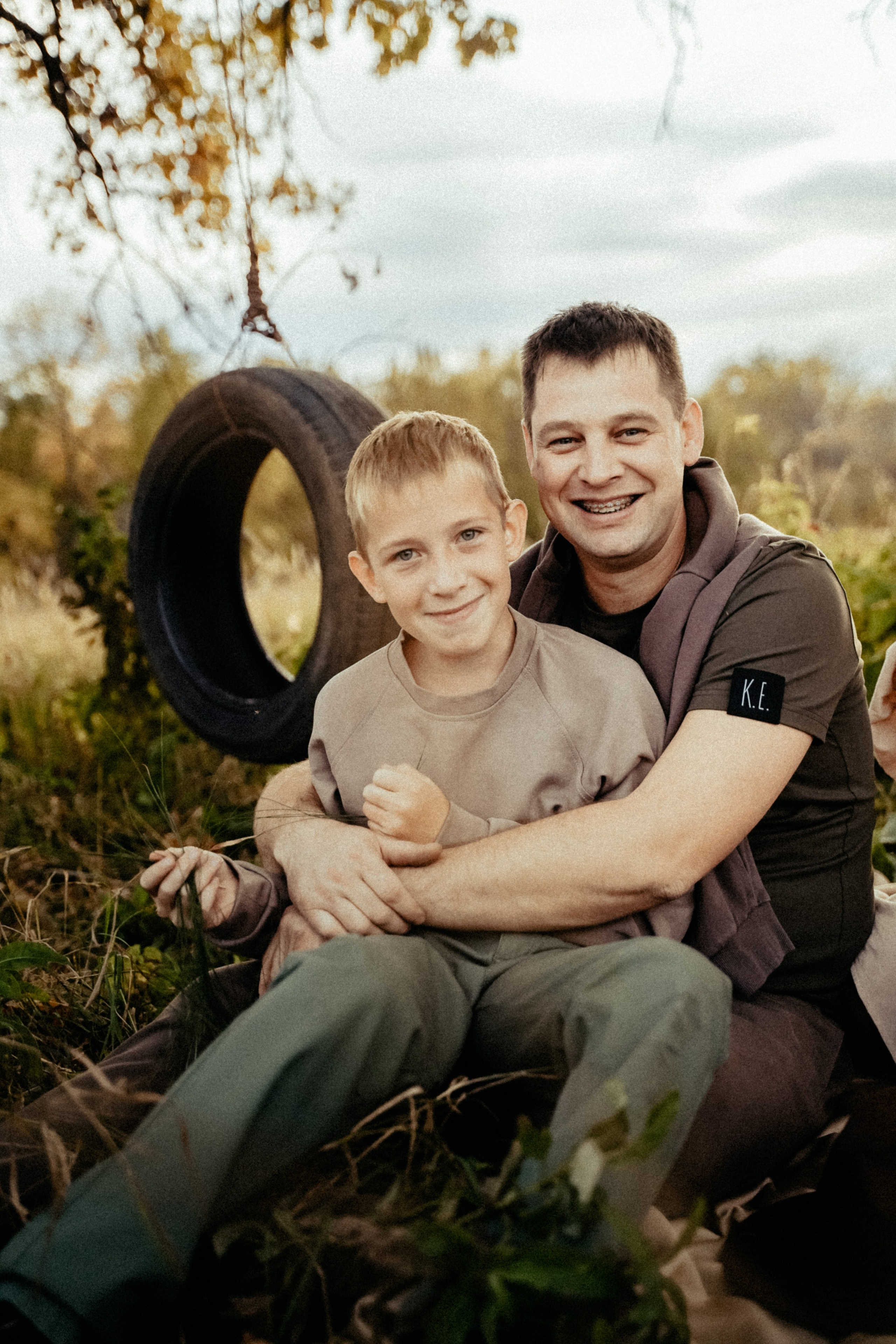 Семья на природе