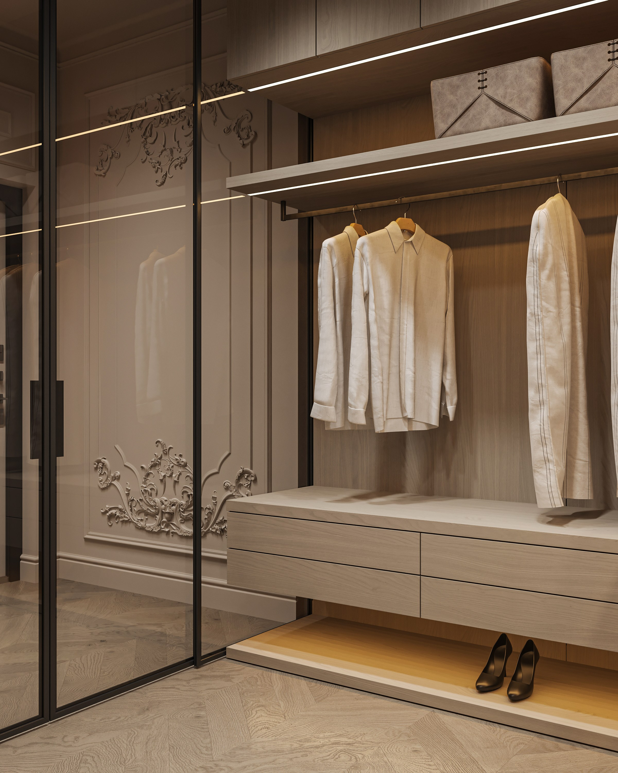 Кухня-гостиная ЖК «Континенталь». 3D визуализация интерьера Надежда Соколова