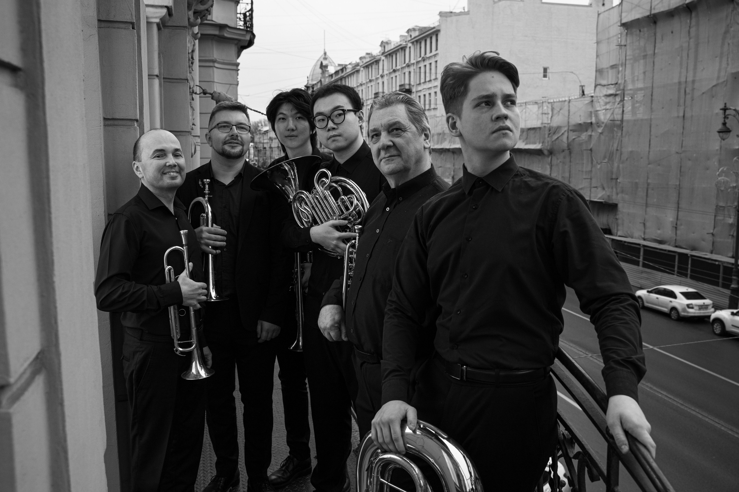 Музыканты на балконе. Портретный фотограф из Санкт-Петербурга Наталья Бялая