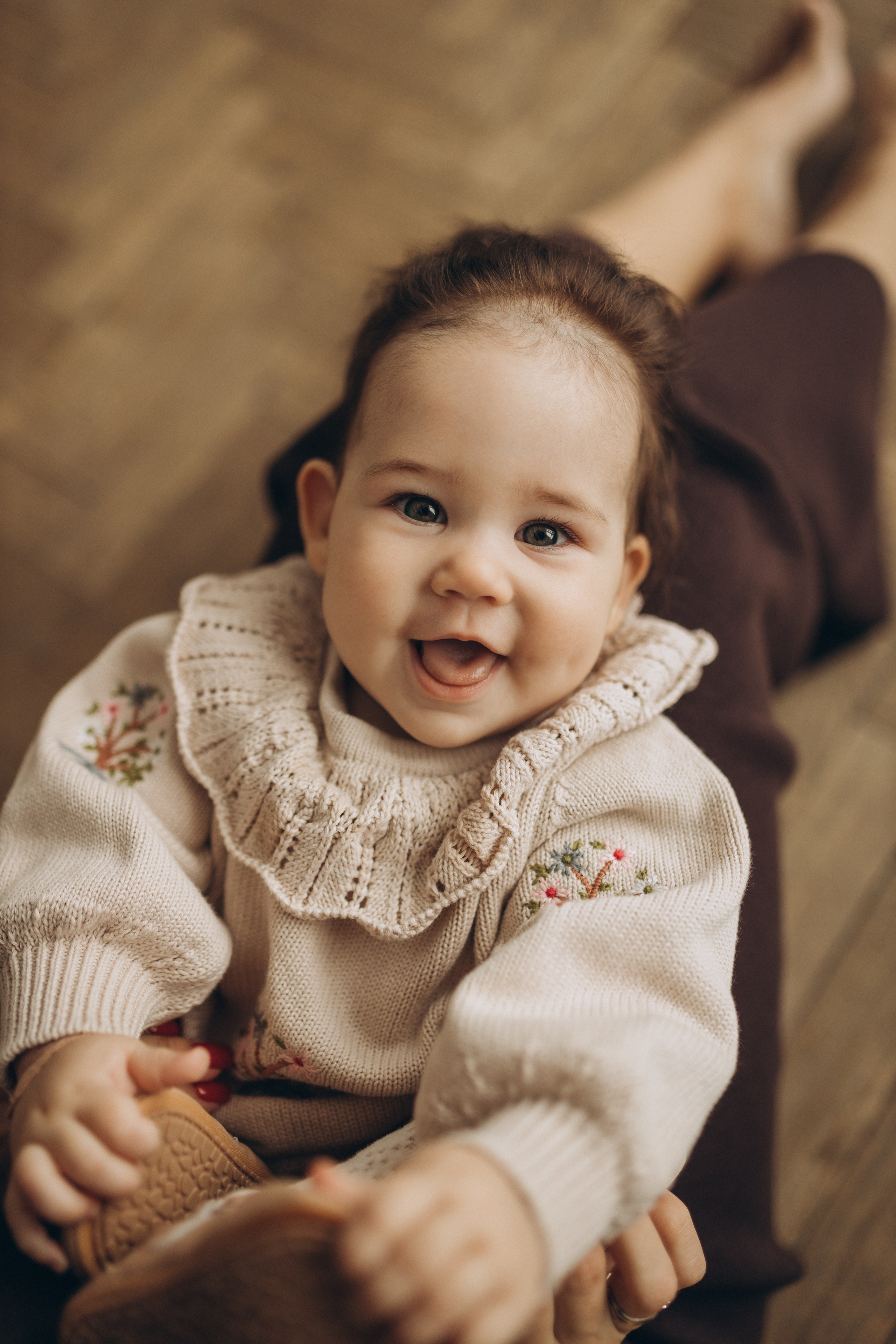 Арина с мамой и папой. Семейный фотограф Мария Маркова Москва и Одинцово