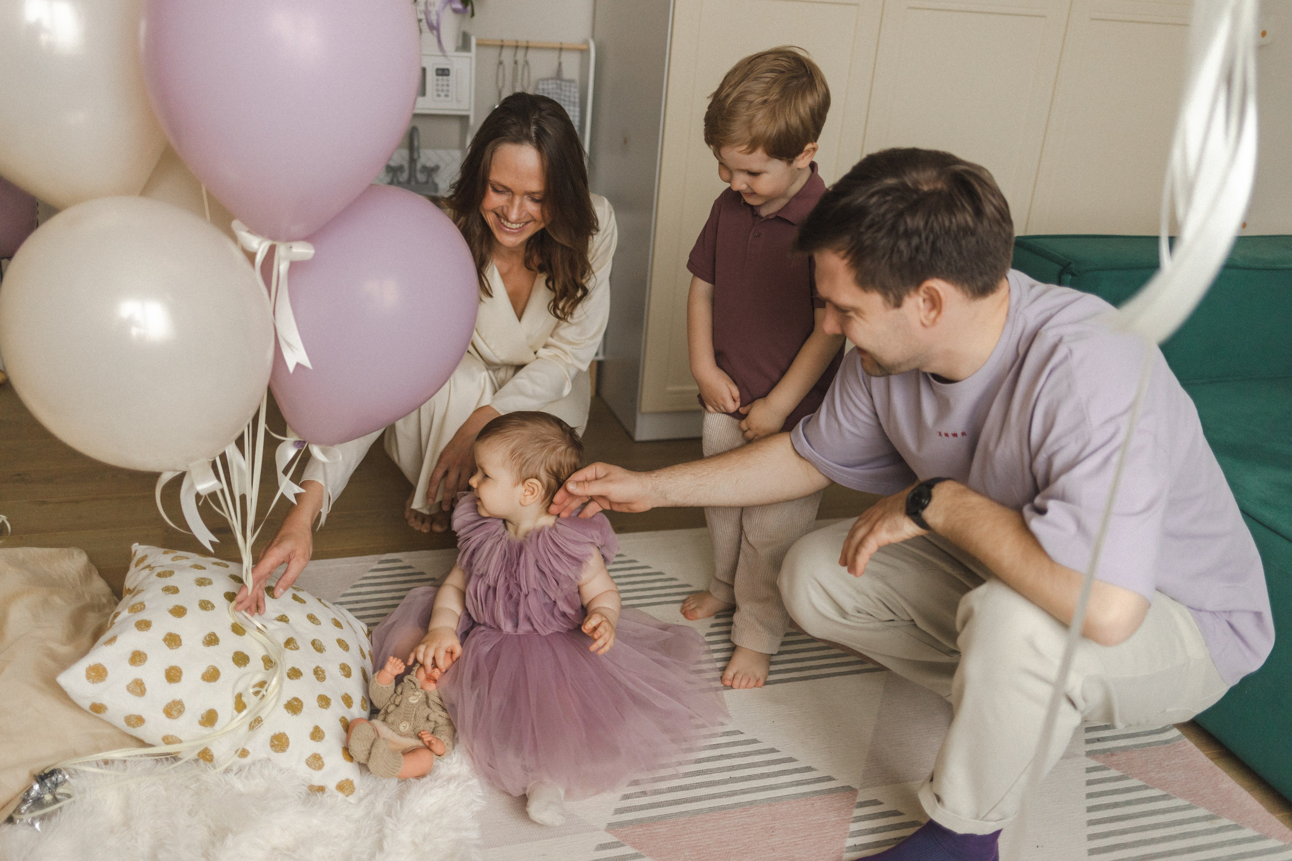 Аглае 1 годик. Семейный фотограф в Москве
