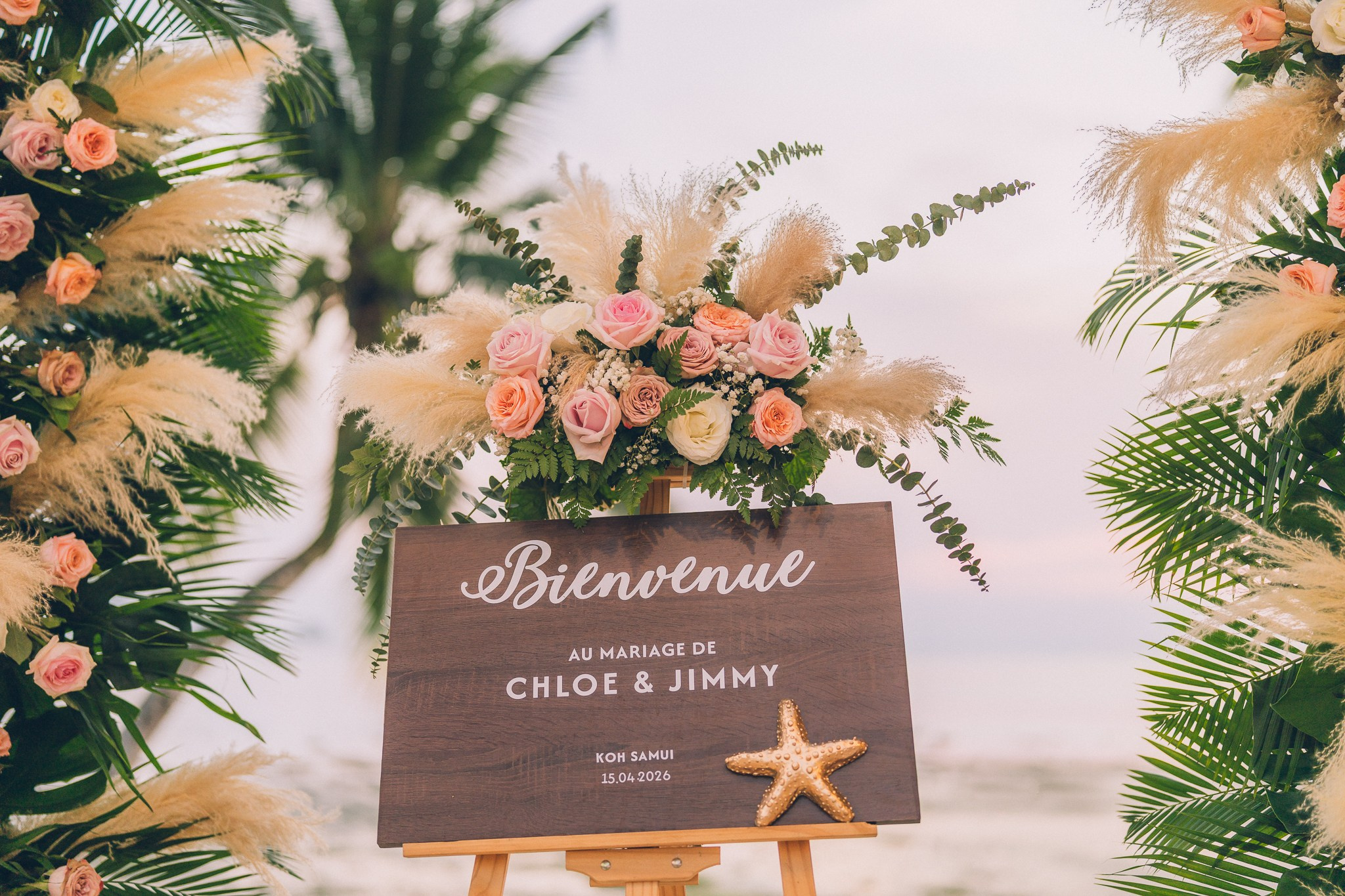 Luxury Beach Wedding Reception