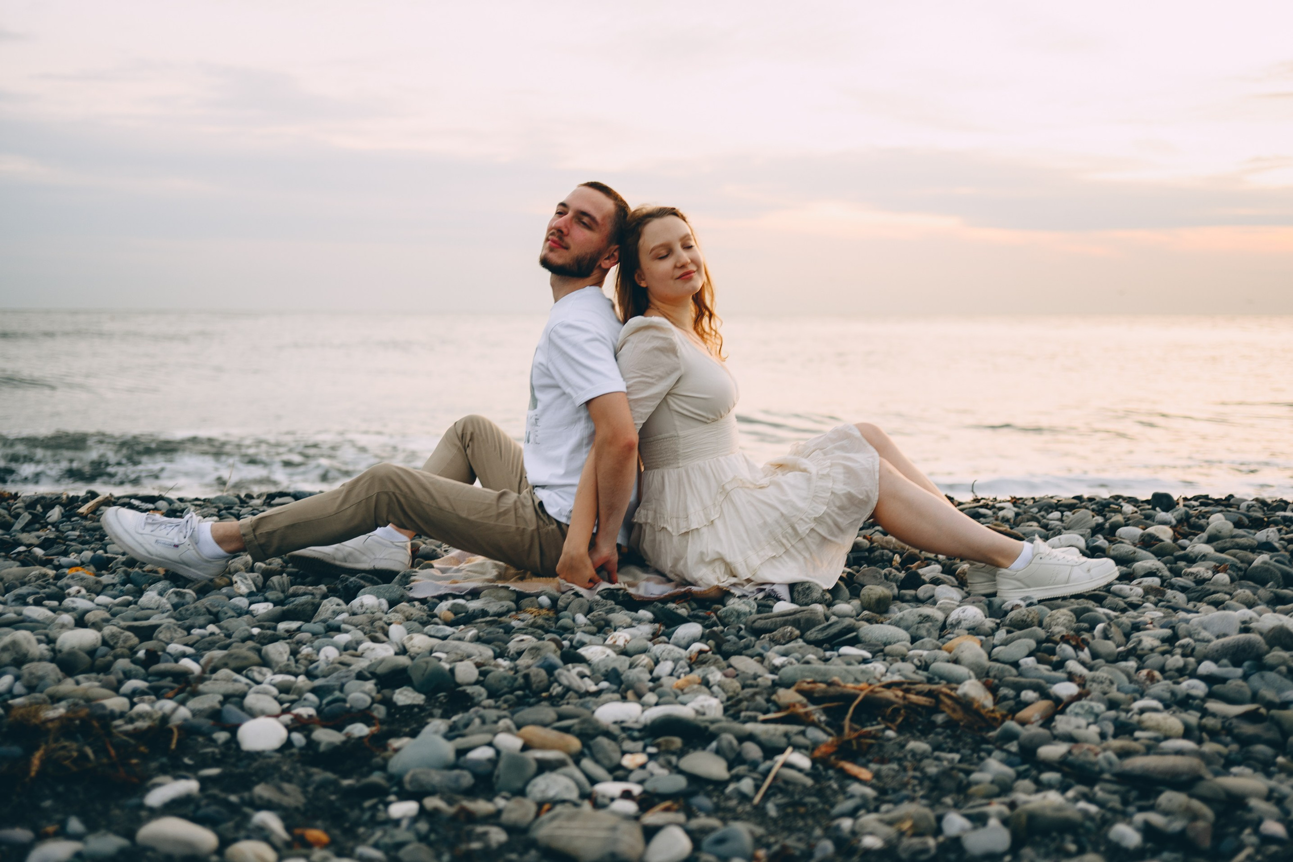 Костер, закат, море и романтика. Свадебный и семейный фотограф София Невская