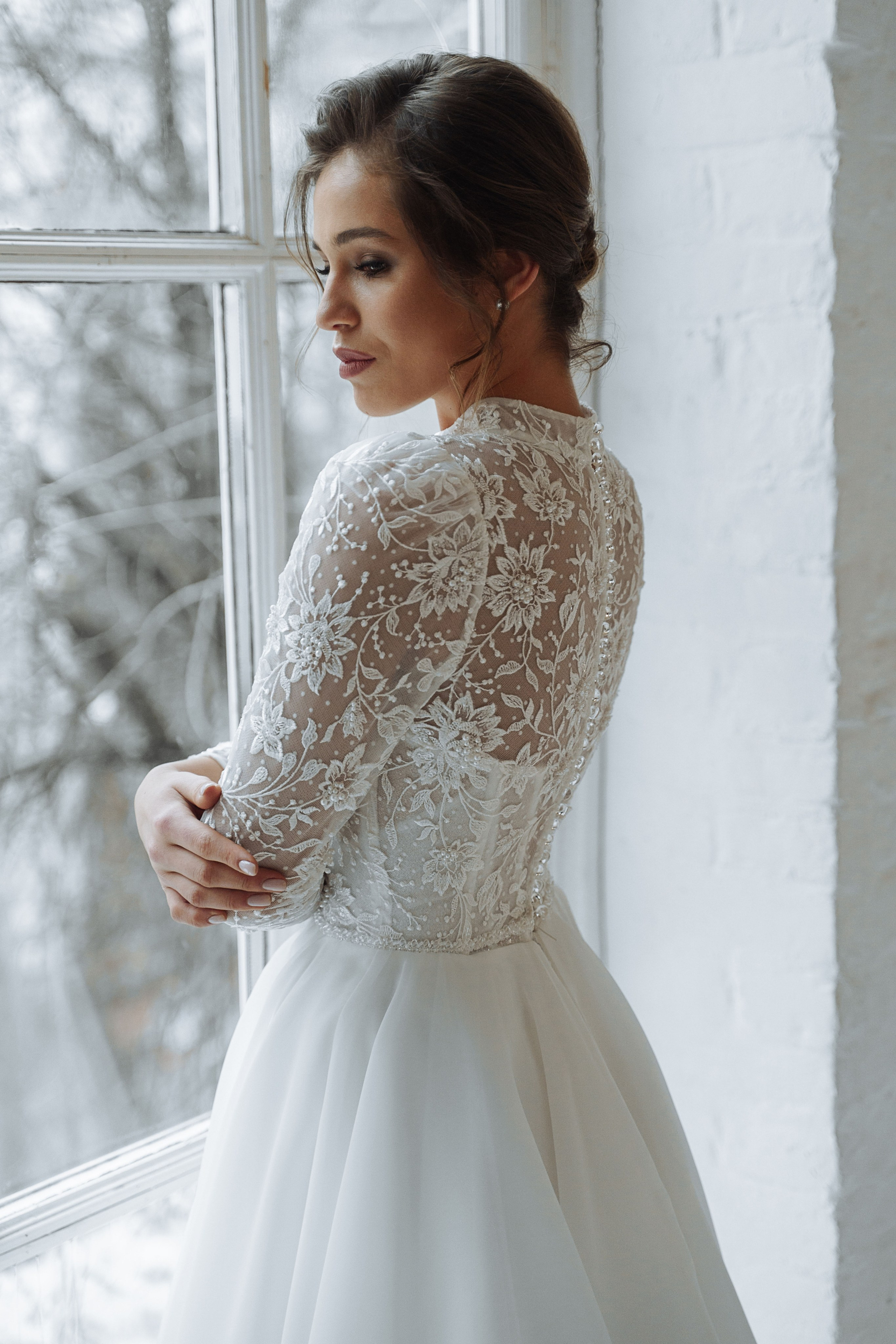 Съемка свадебного каталога бренда BERTINA DESIGN с Кристиной. Свадебный и портретный фотограф Клипа Максим