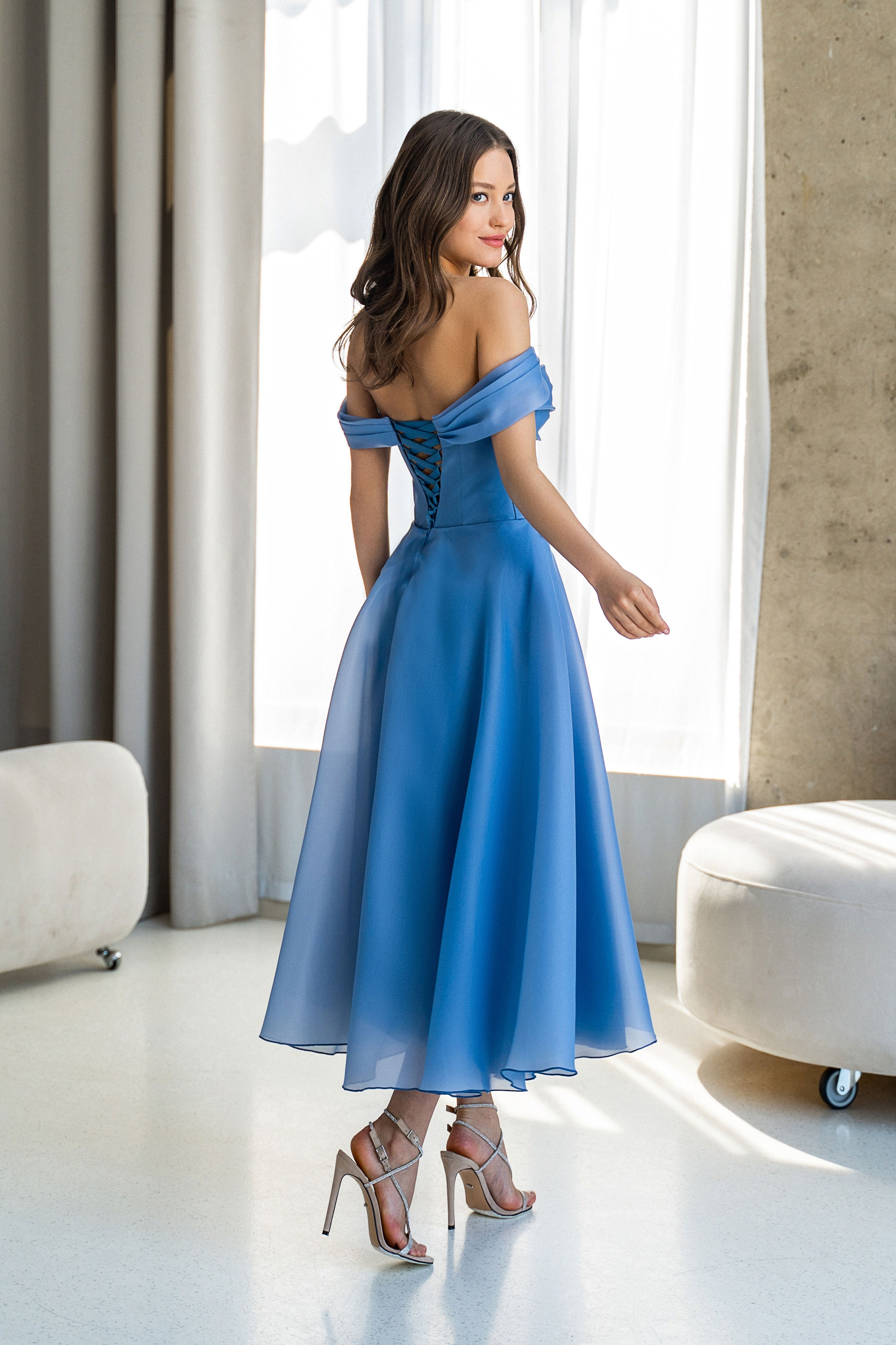 Съемка вечерних платьев NOLLA с Анастасией. Свадебный и портретный фотограф Клипа Максим