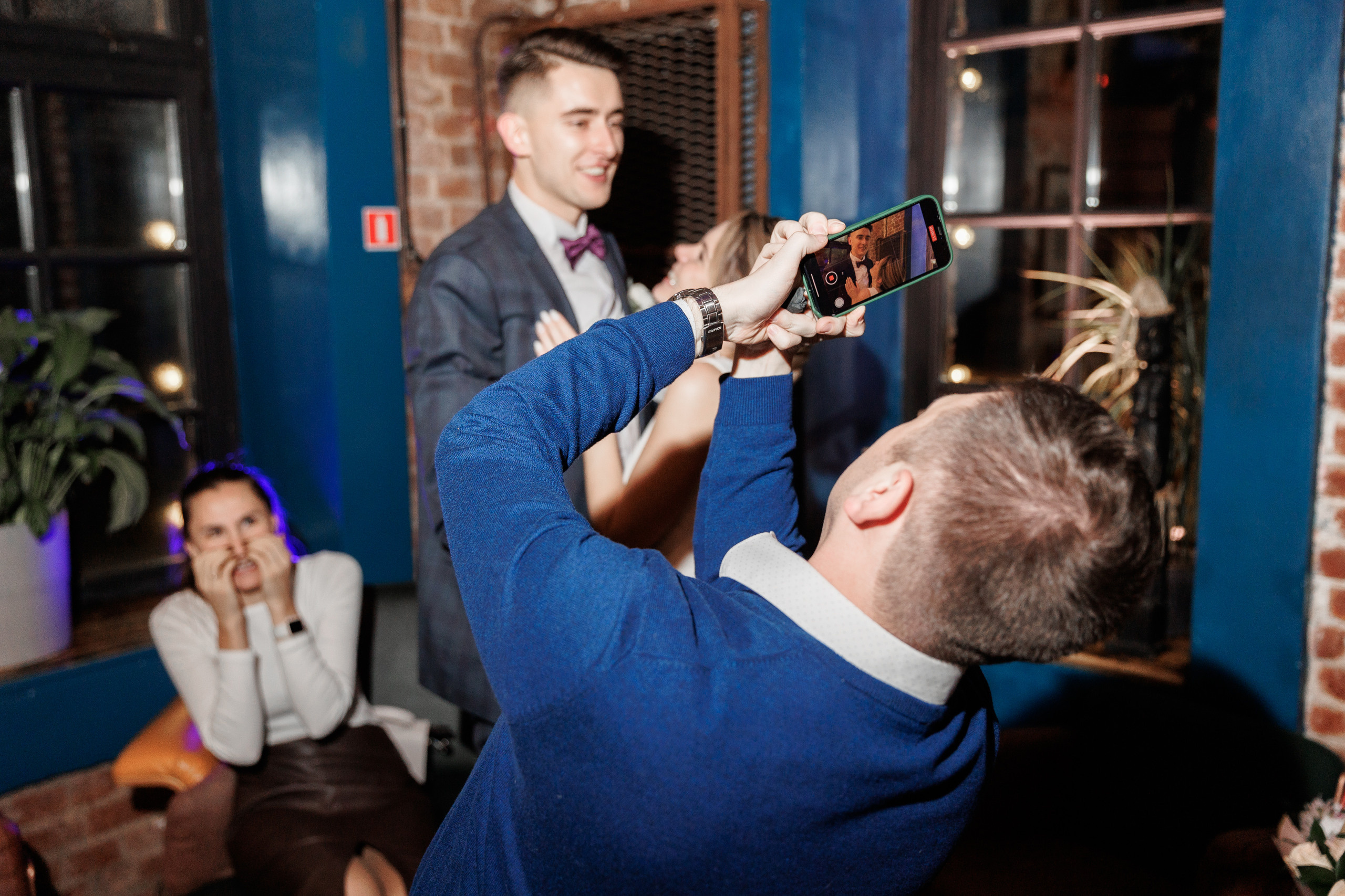 Свадебная вечеринка в Loft Hall. Свадебный фотограф в Москве    Еремин Анатолий