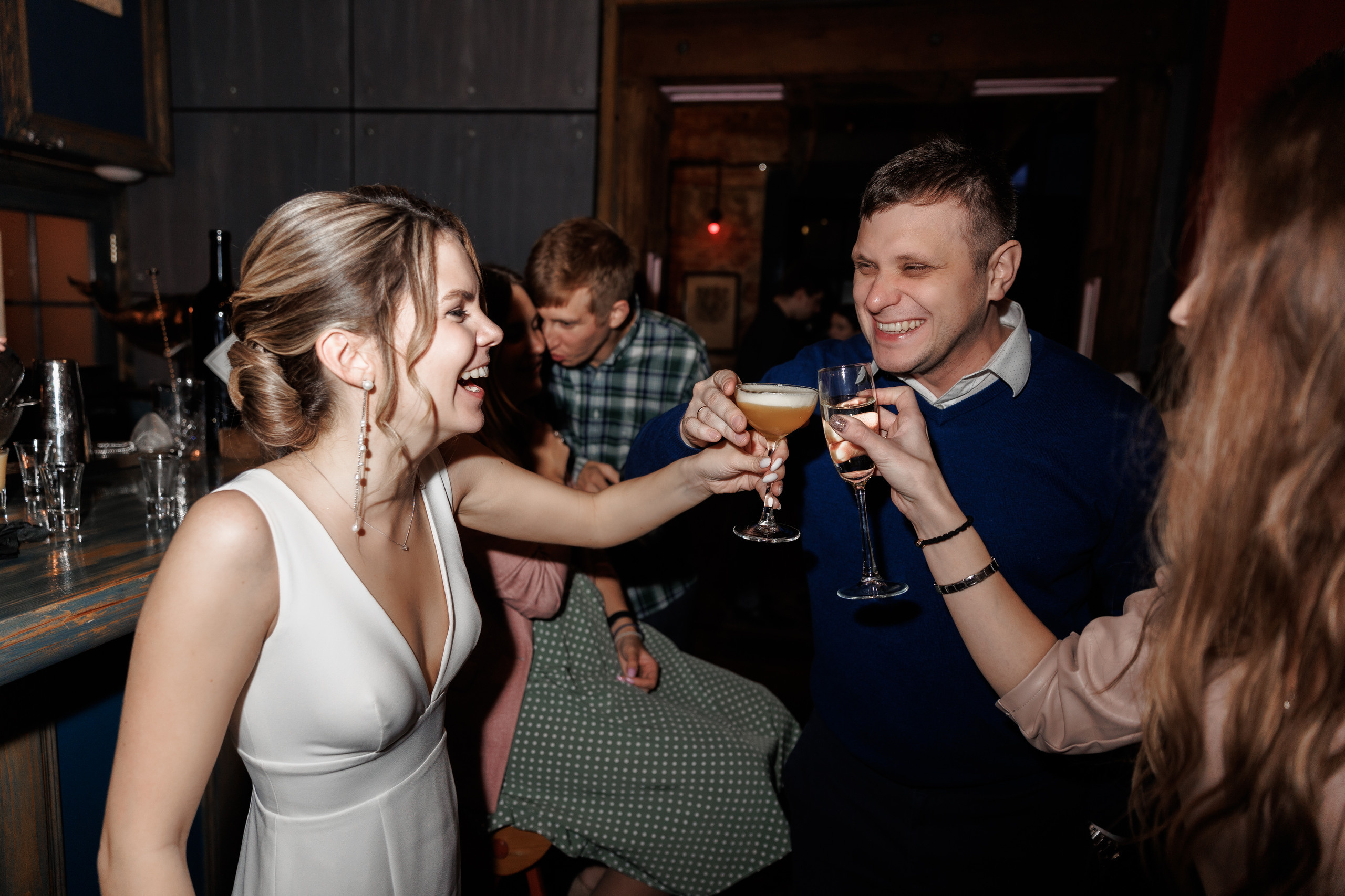 Свадебная вечеринка в Loft Hall. Свадебный фотограф в Москве    Еремин Анатолий