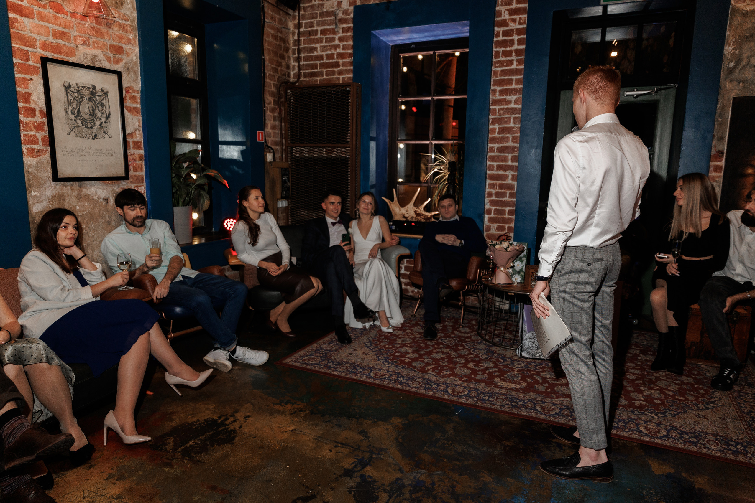 Свадебная вечеринка в Loft Hall. Свадебный фотограф в Москве    Еремин Анатолий