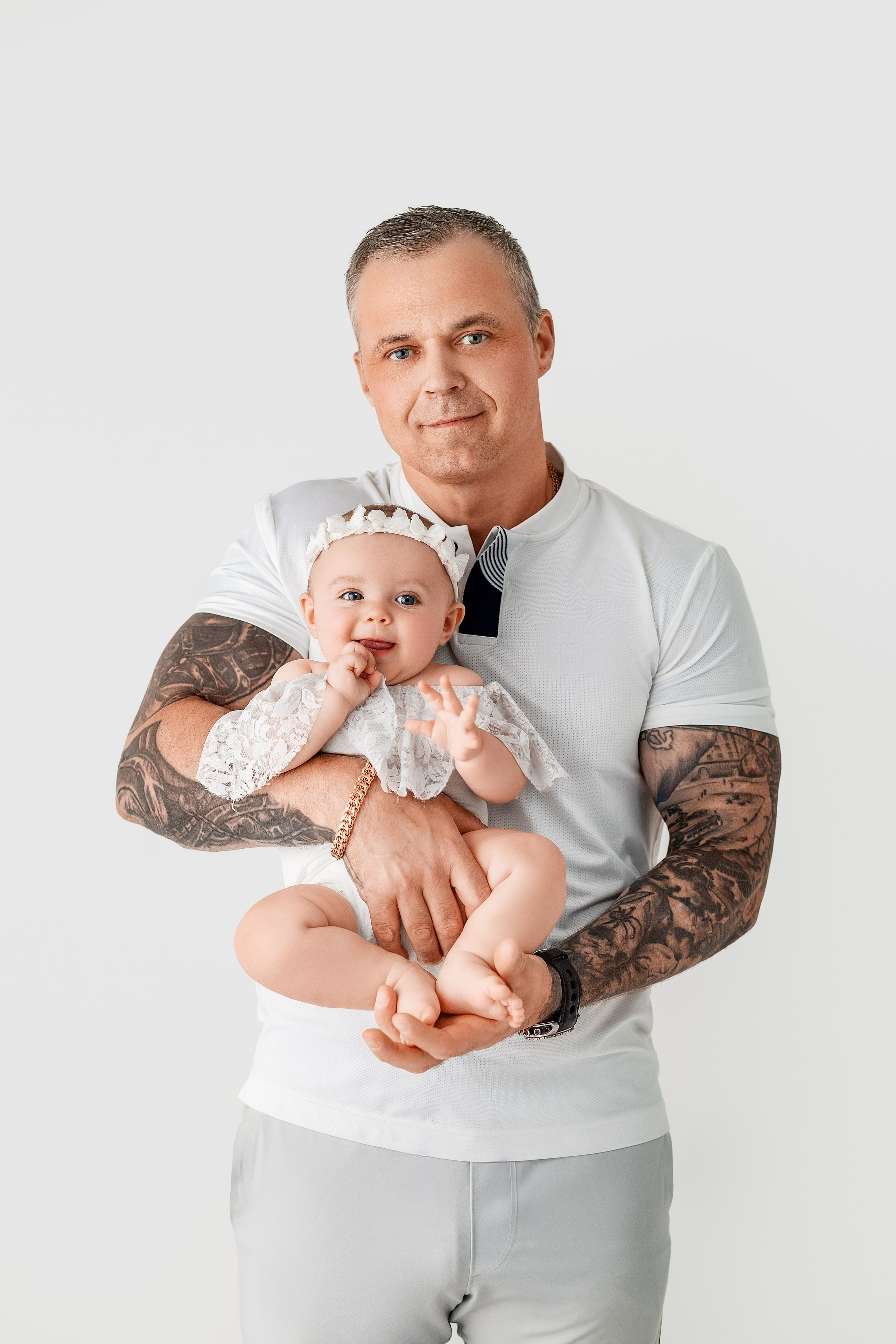 Милена и семья, 5 месяцев. Фотограф новорожденных в Нижнем Новгороде Надежда Кадылкина