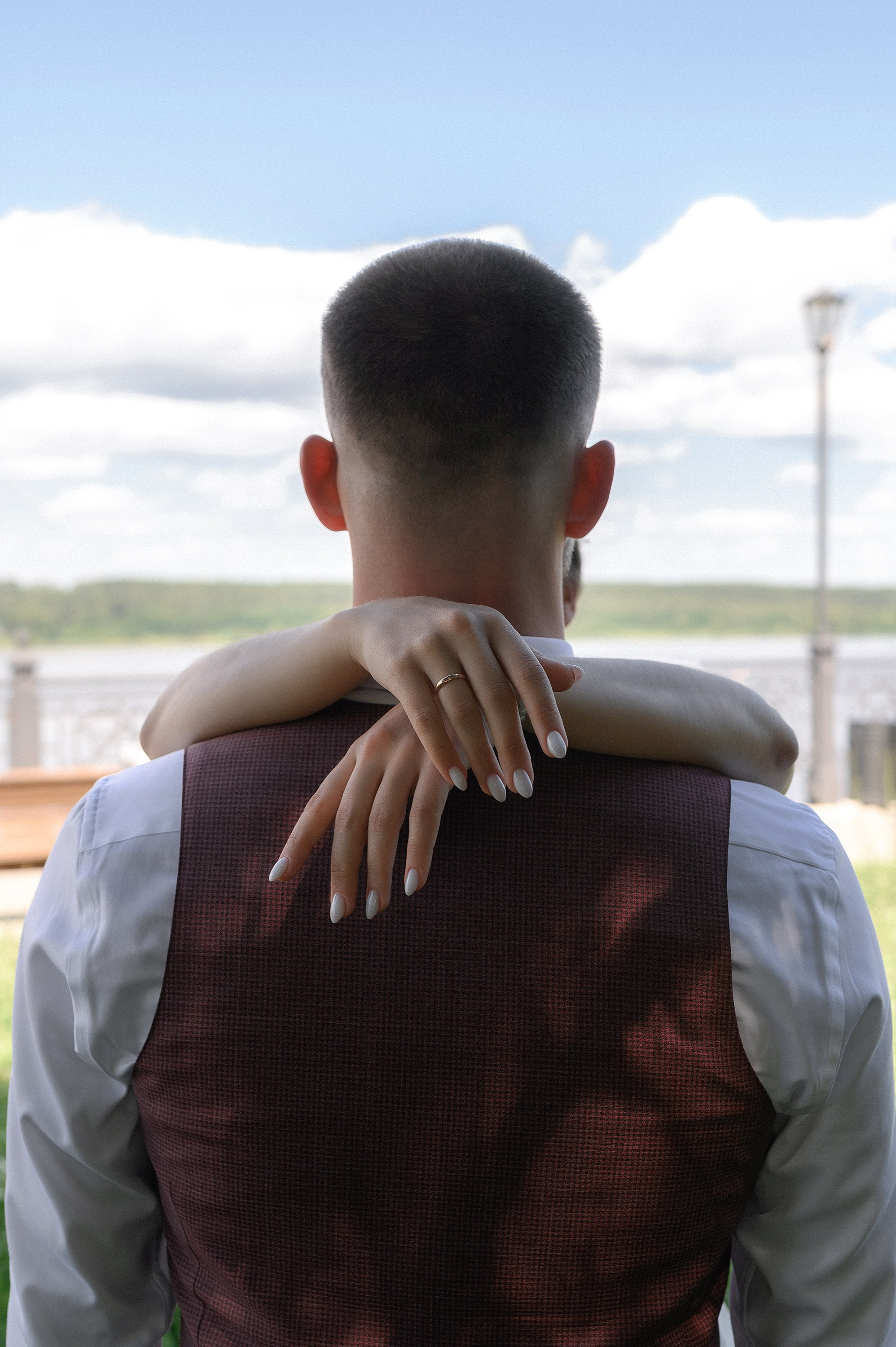 свадебная фотосессия на набережной Волги г. Кинешма фотограф Николай Коляганов 