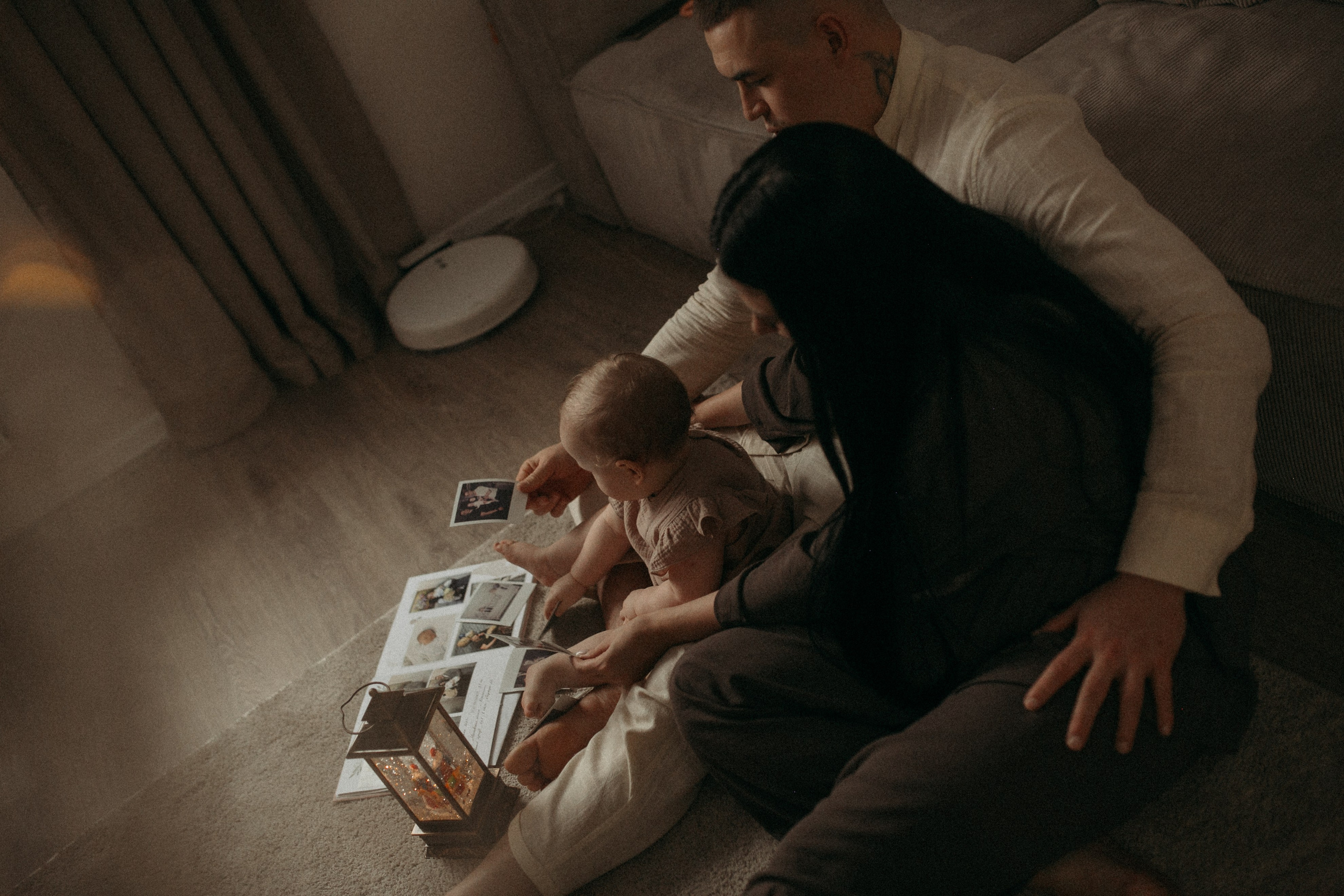 Денис, Юля и крошка Варвара. Семейный фотограф в Москве и Люберцах Юлия Гуськова