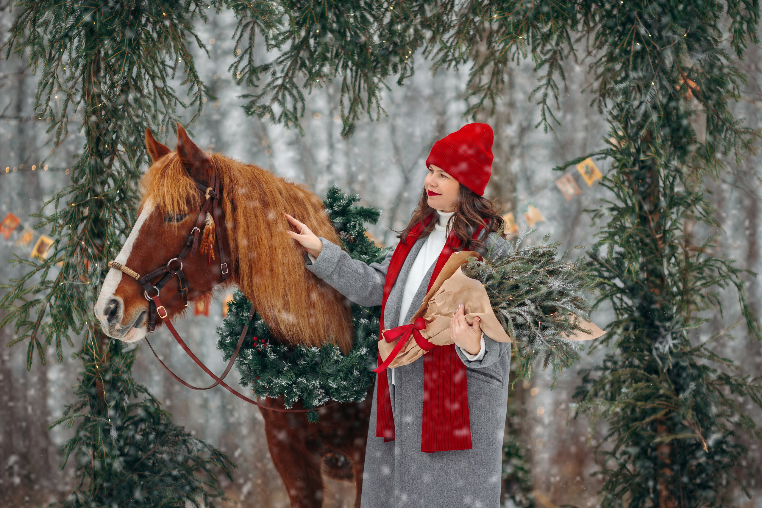 Тариф Новогодний 2025-2026. Анна Молчанова конный фотограф в Тюмени | фотосессии с лошадьми Тюмень