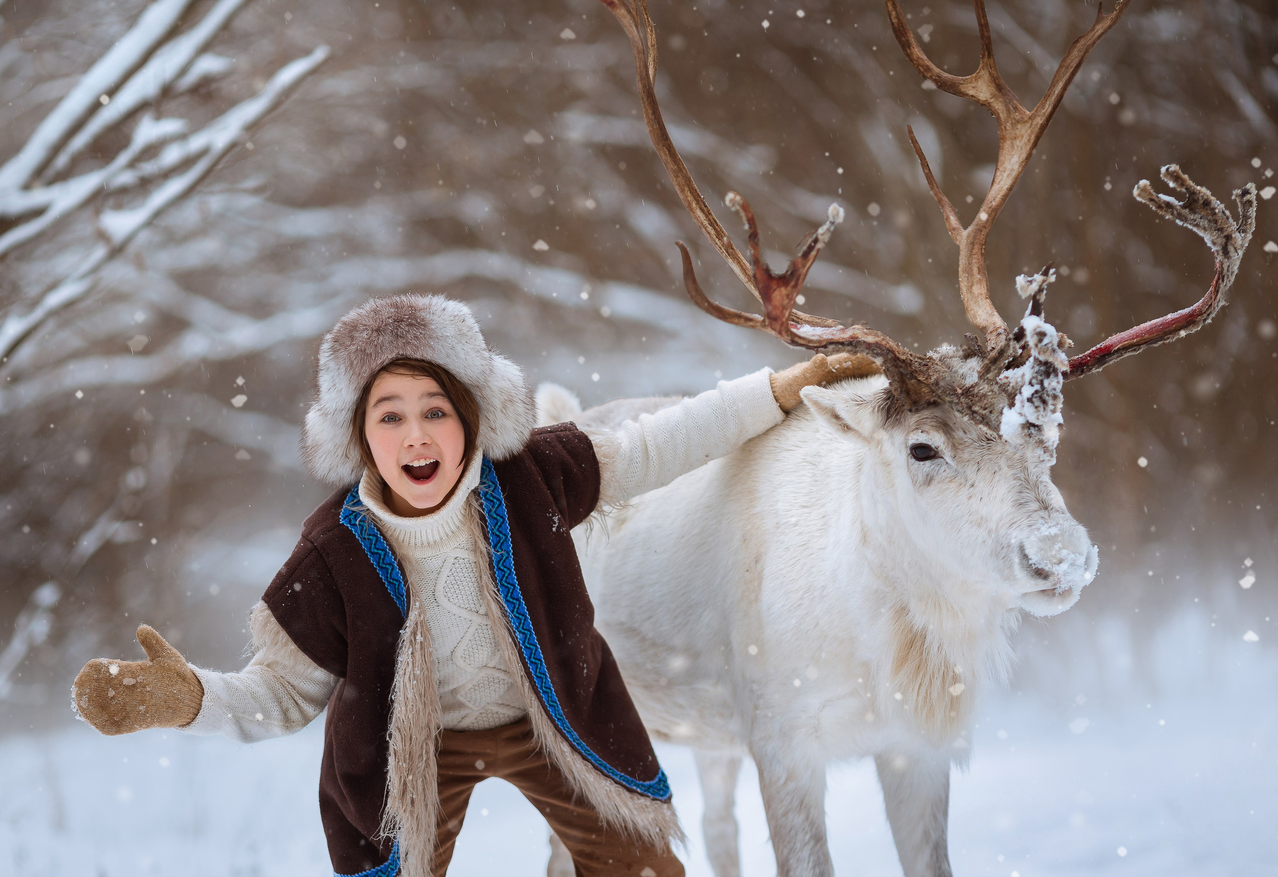 Сказка с оленями. Фотограф Лия Милк | Москва, Подмосковье