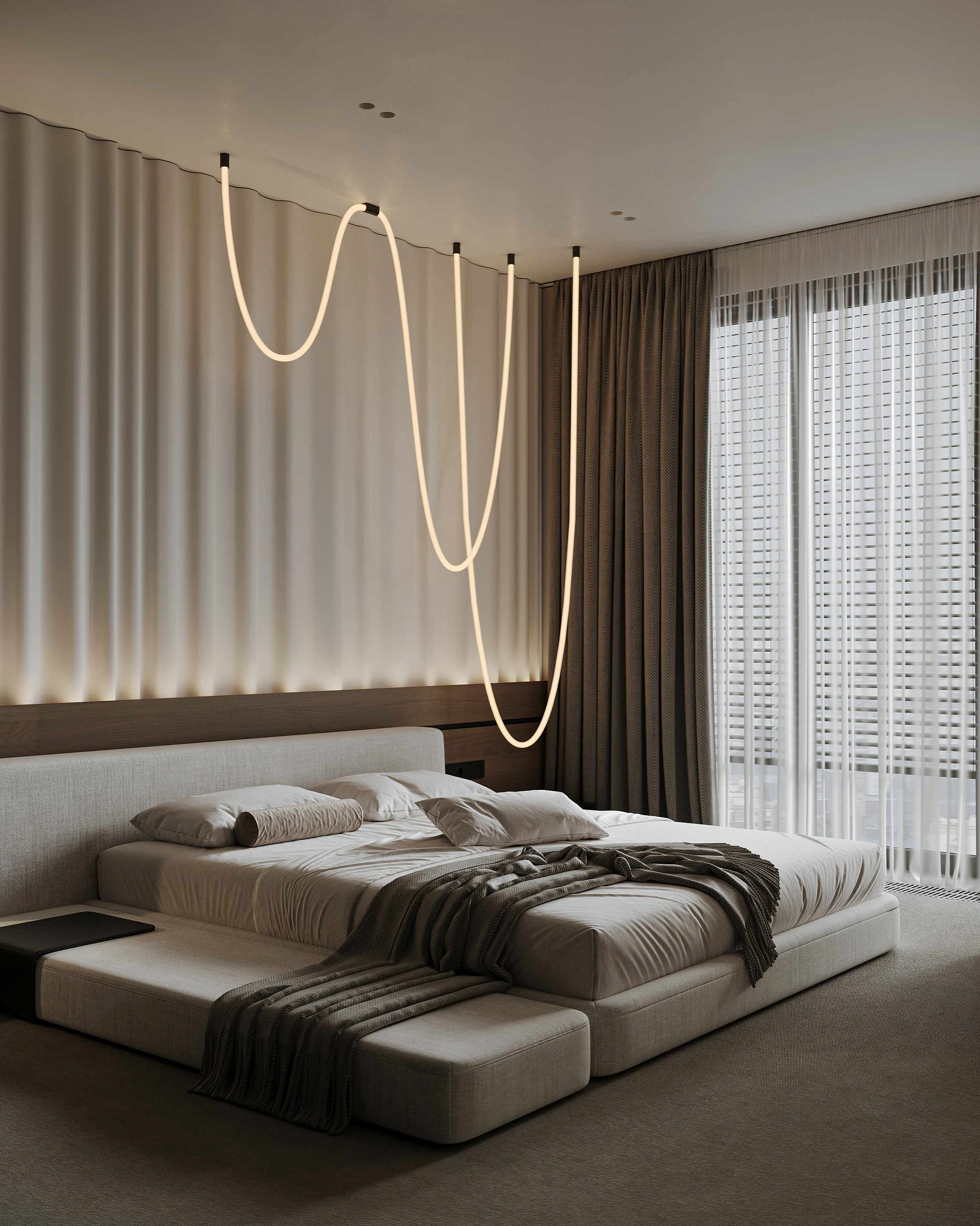 Дизайн интерьера спальни в Краснодаре