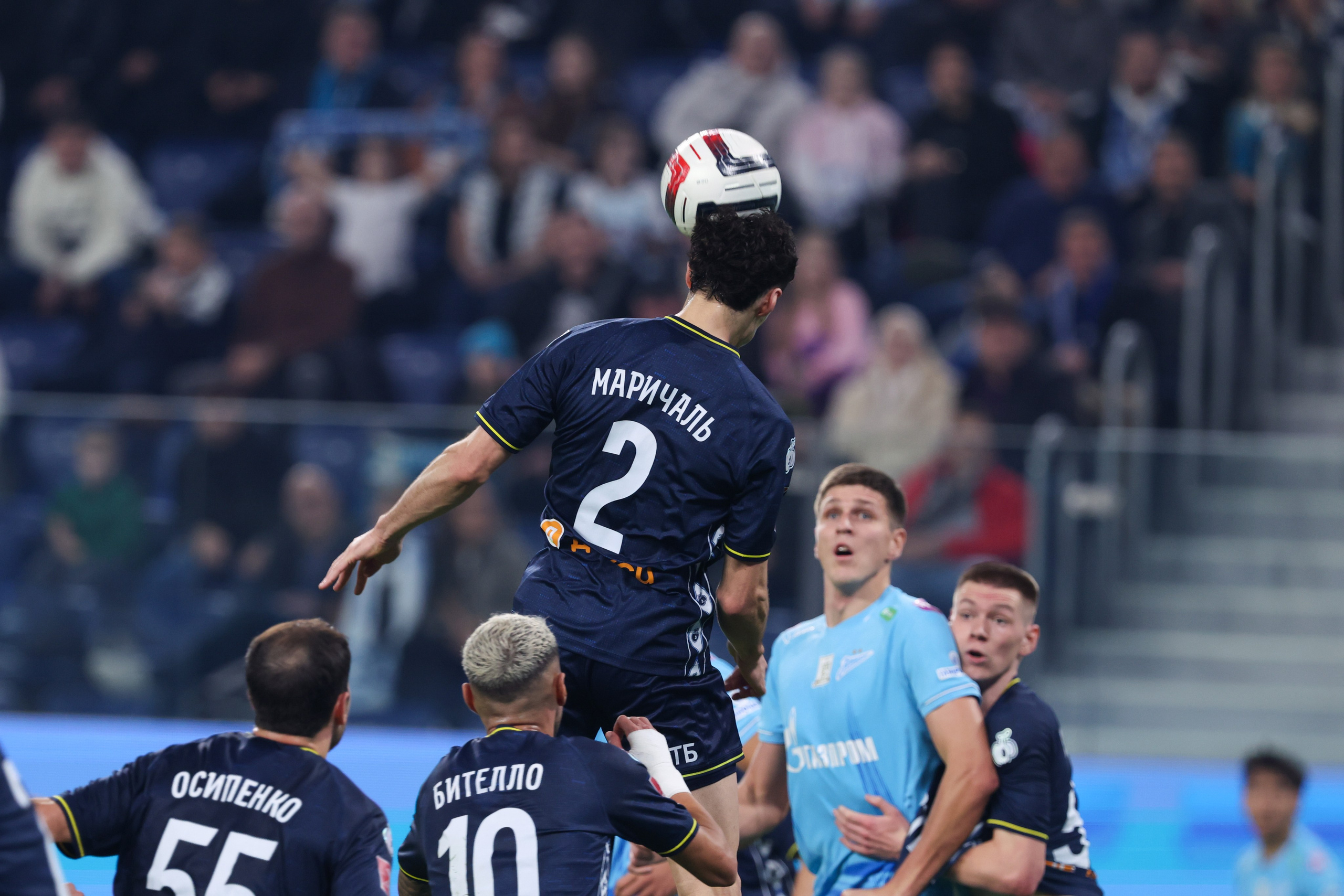 ФК «Зенит — ФК «Динамо» Москва 05.11.2025. Спортивный и репортажный фотограф Антон Тереханов
