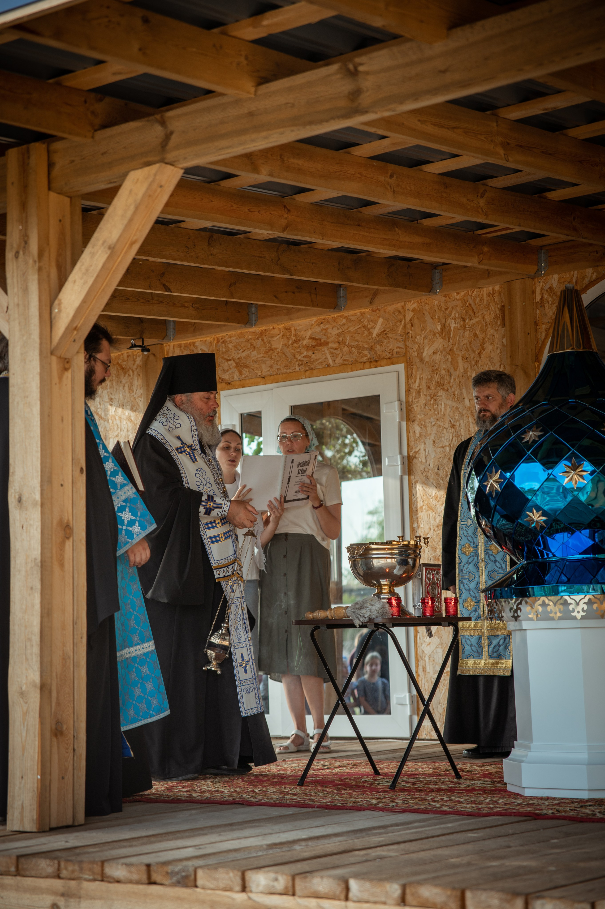 Освещение купола в храме Казанской иконы Божьей Матери х. Закутский. Церковный, семейный и репортажный фотограф Волгоград, Волжский