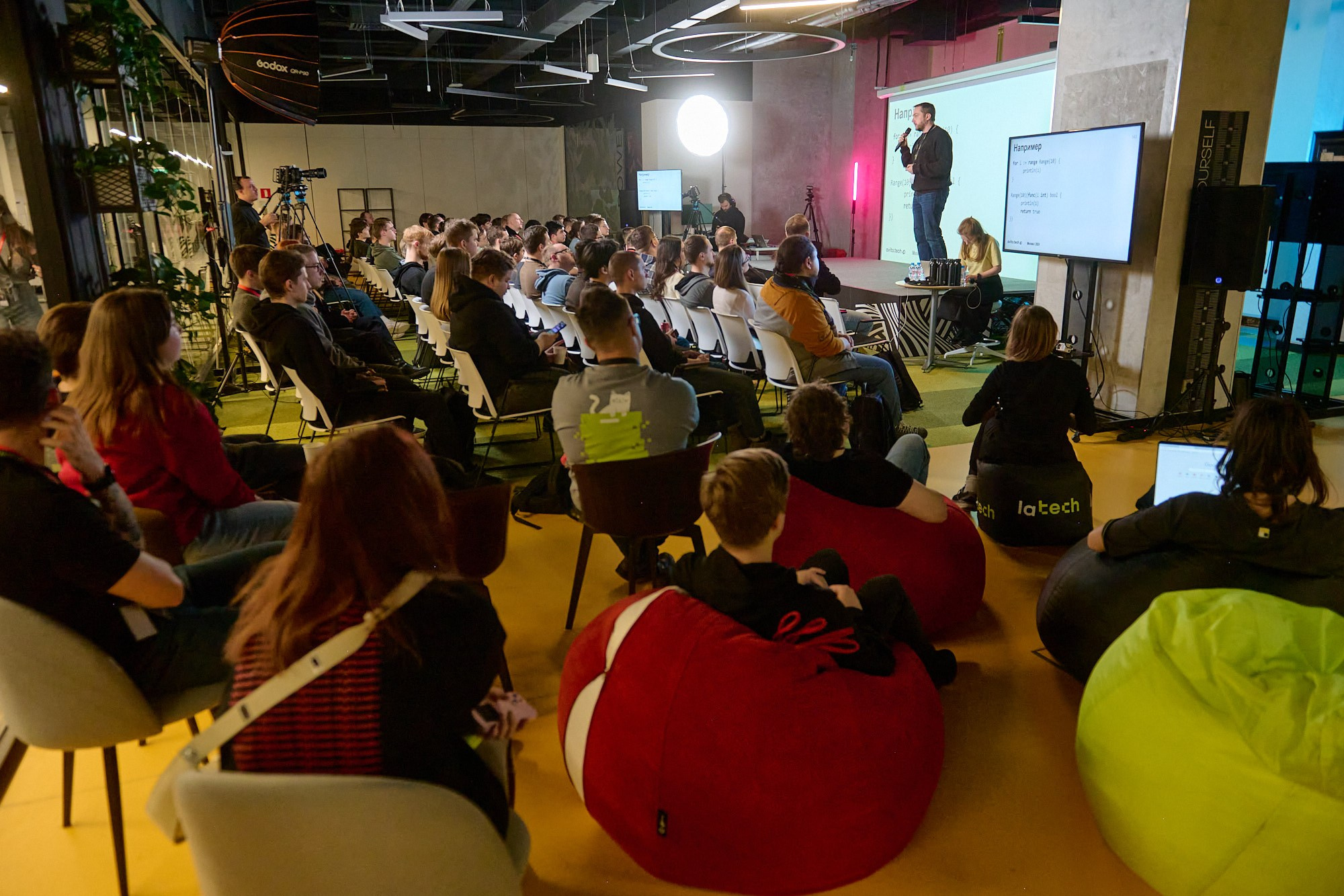 GoLang митап в Lamoda. Репортажный фотограф в Москве Вадим Францев