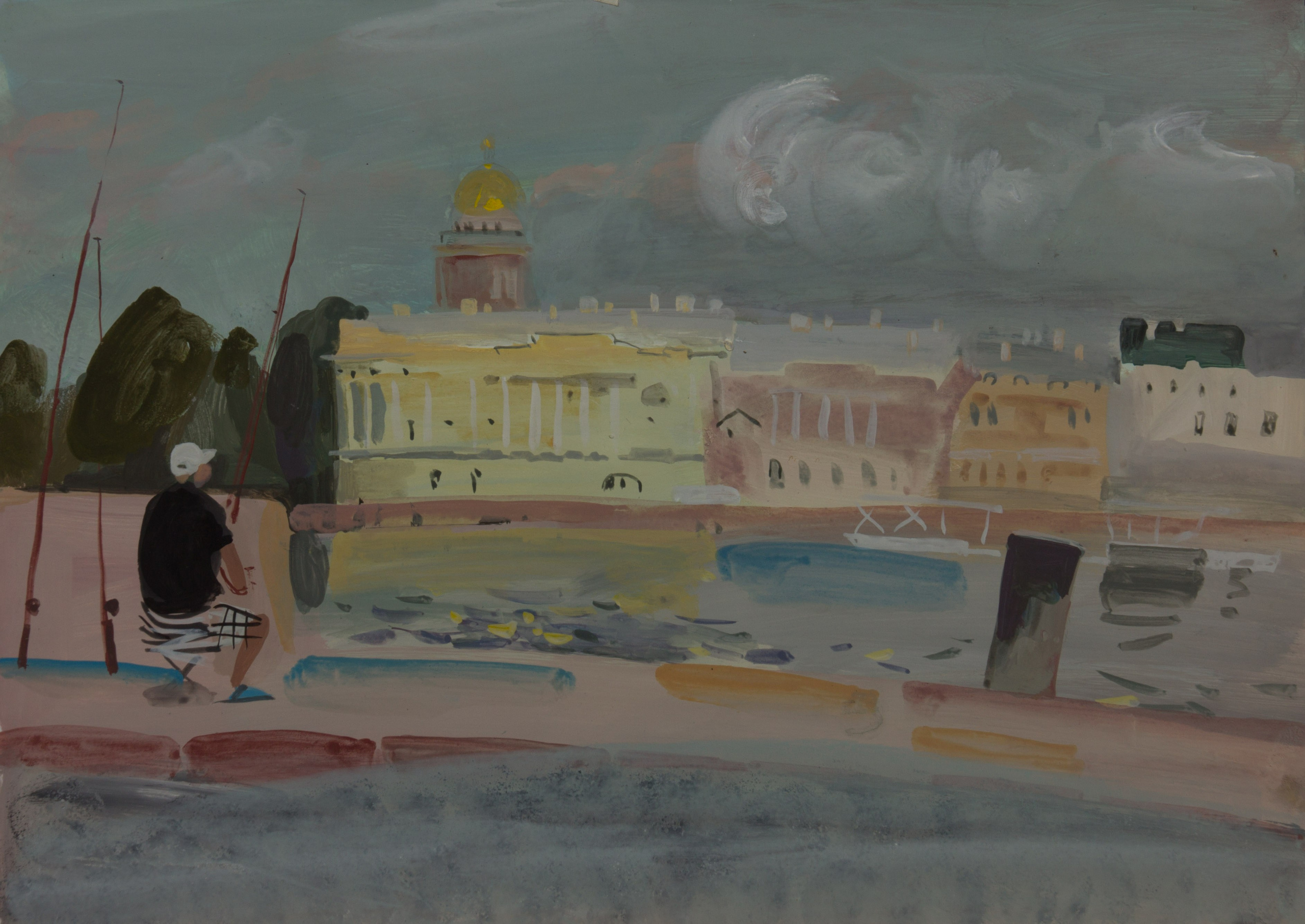 Город, графика. Ольга Васильева художник в Санкт-Петербурге