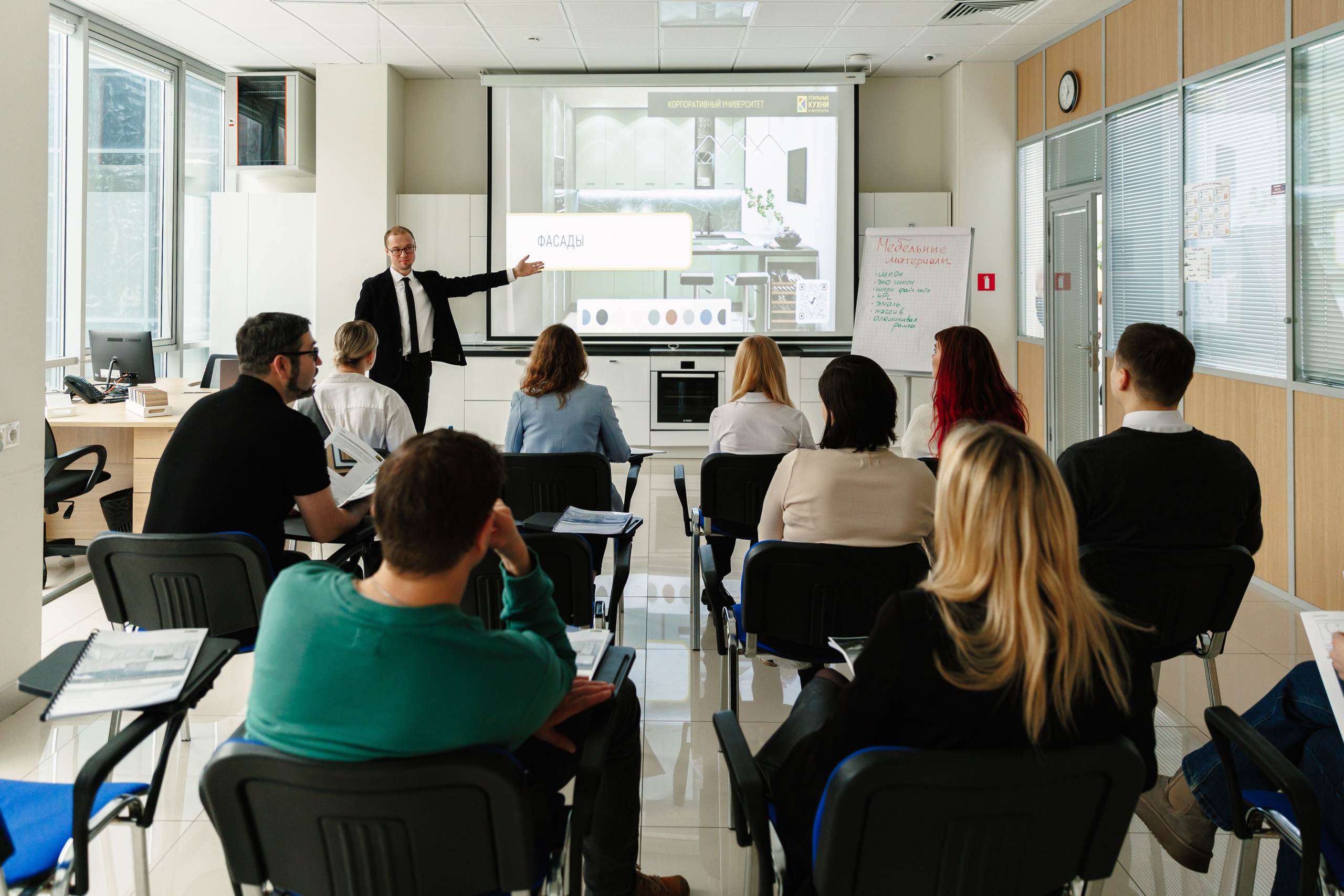 The company's training center for Stylish kitchens and interiors. Commercial photographer | Anton Ermakov