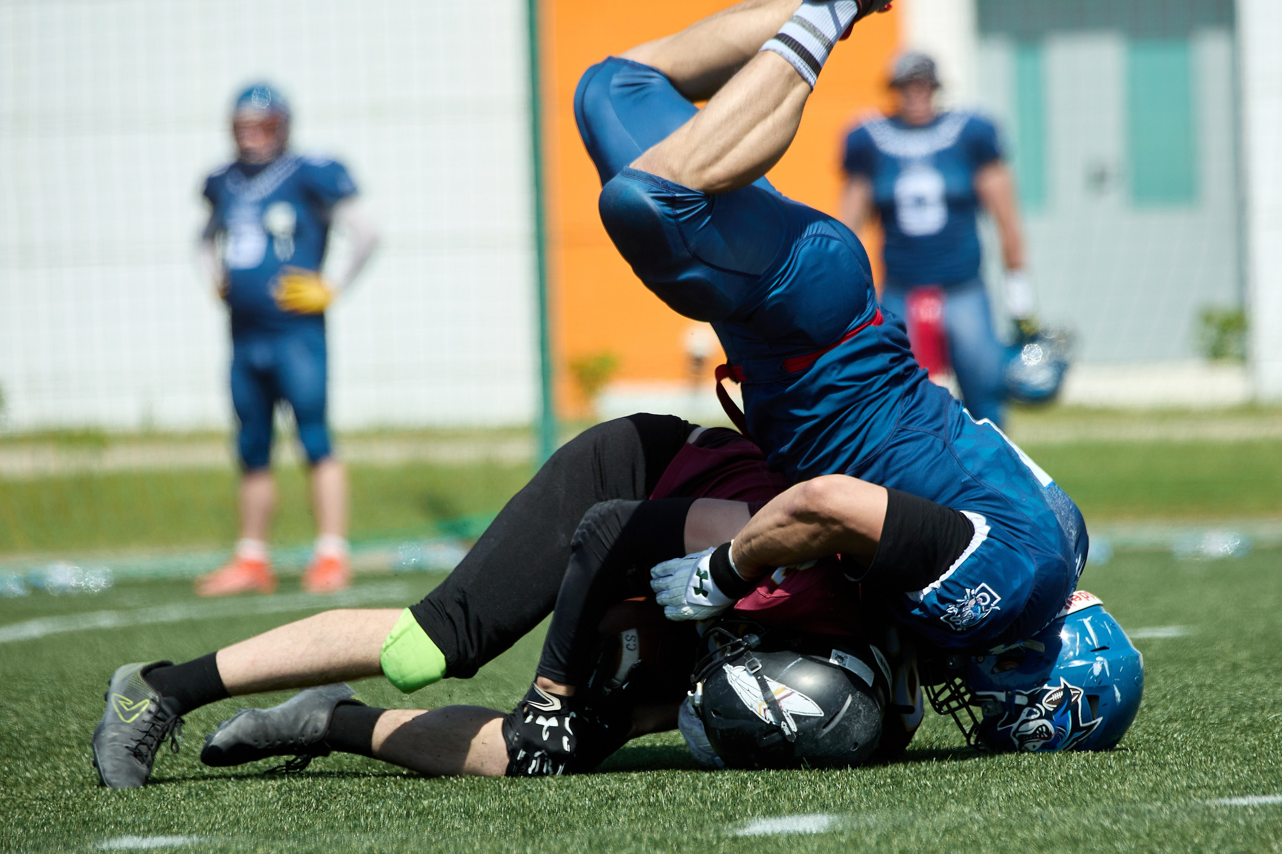 Американский футбол. Матч Чемпионата России. Светлана Родионова — фотограф спортивный и не только