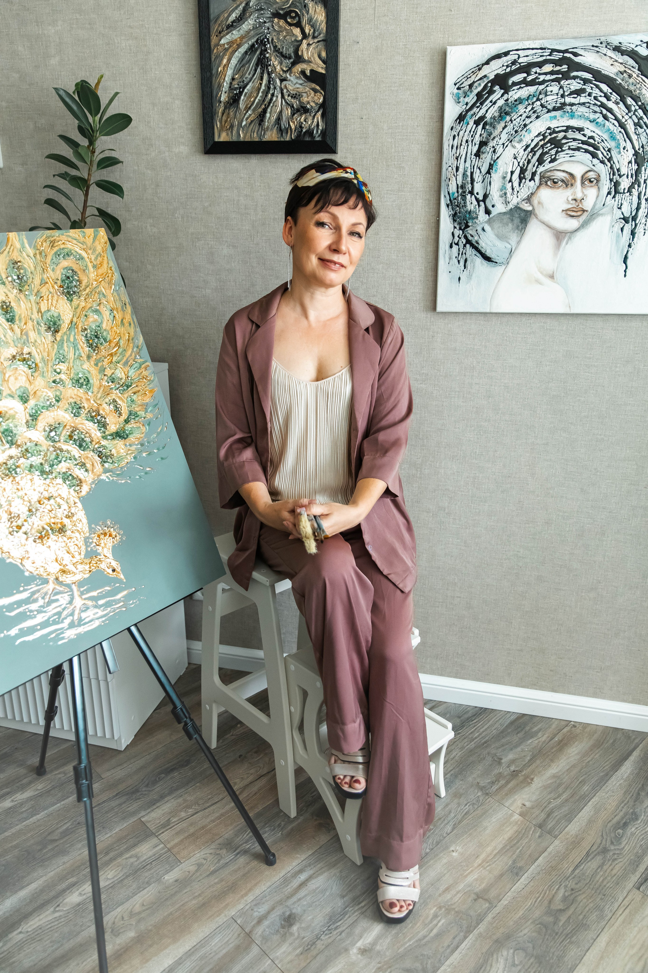 Фотосессия для художницы. Индивидуальный и семейный фотограф Ирина Москвичёва