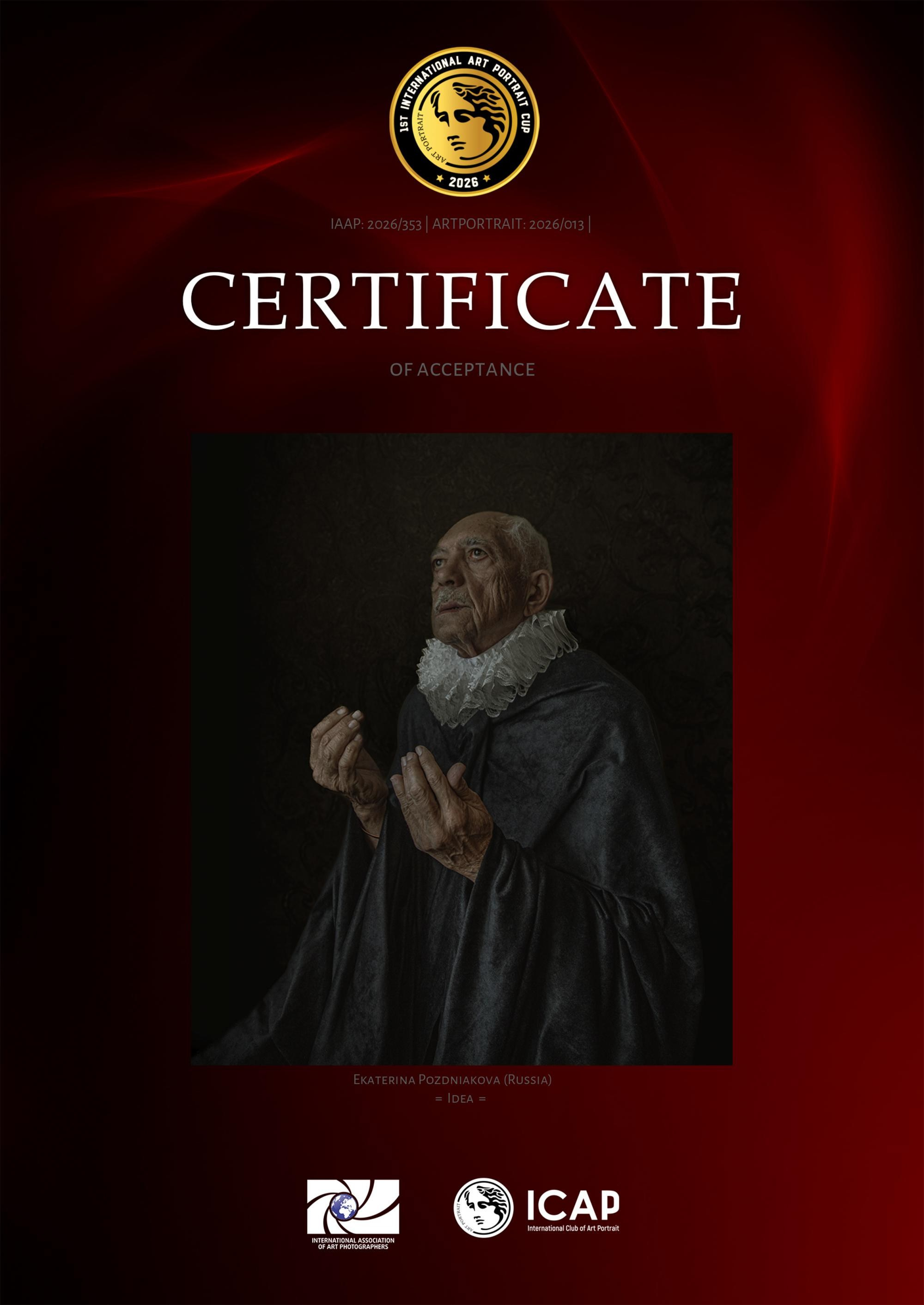 1st International Art Portrait Cup. Art Рhotographer Russia/Moscow
