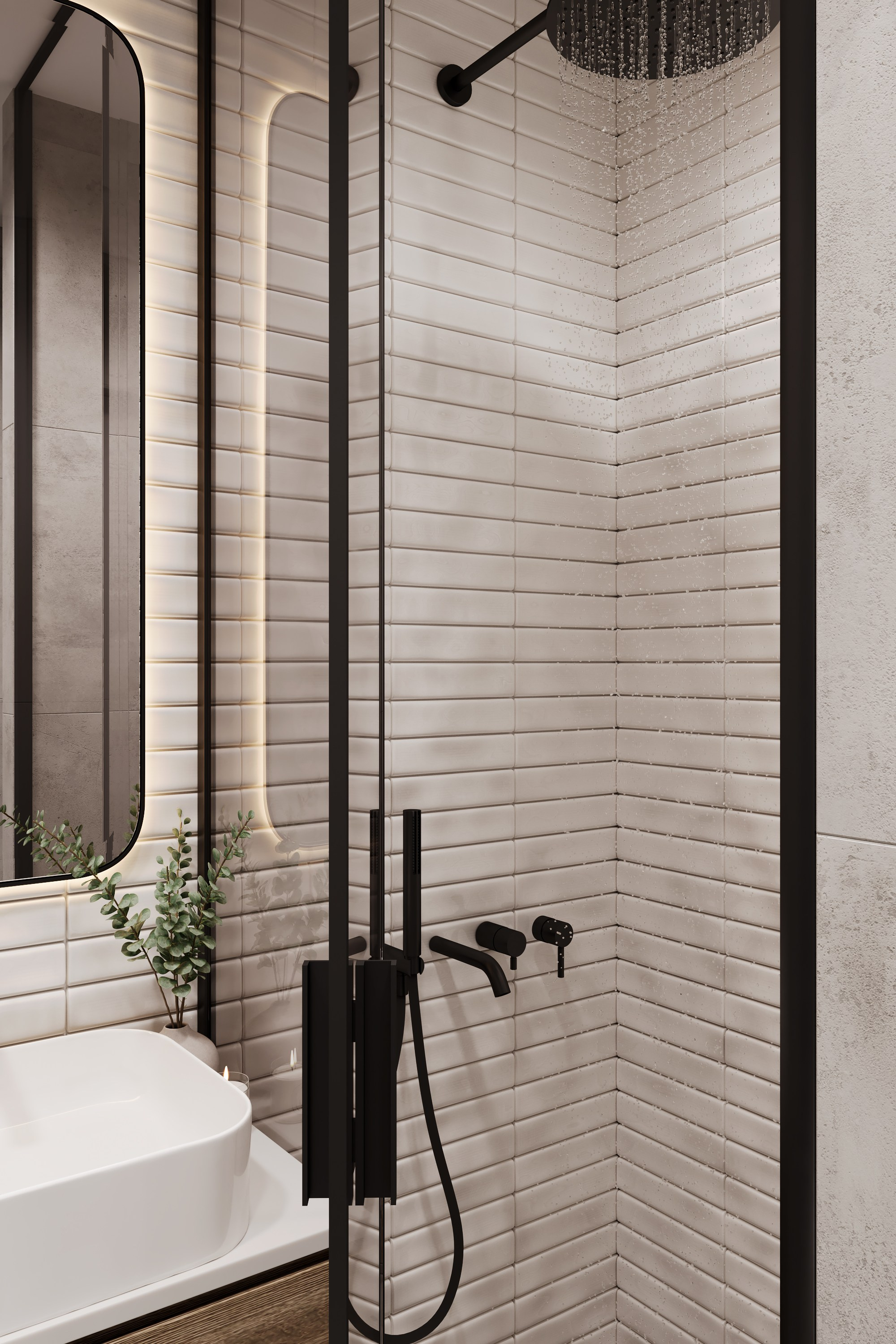 Modern Beige. Дизайн интерьера | 3D визуализация | Миланская Марина