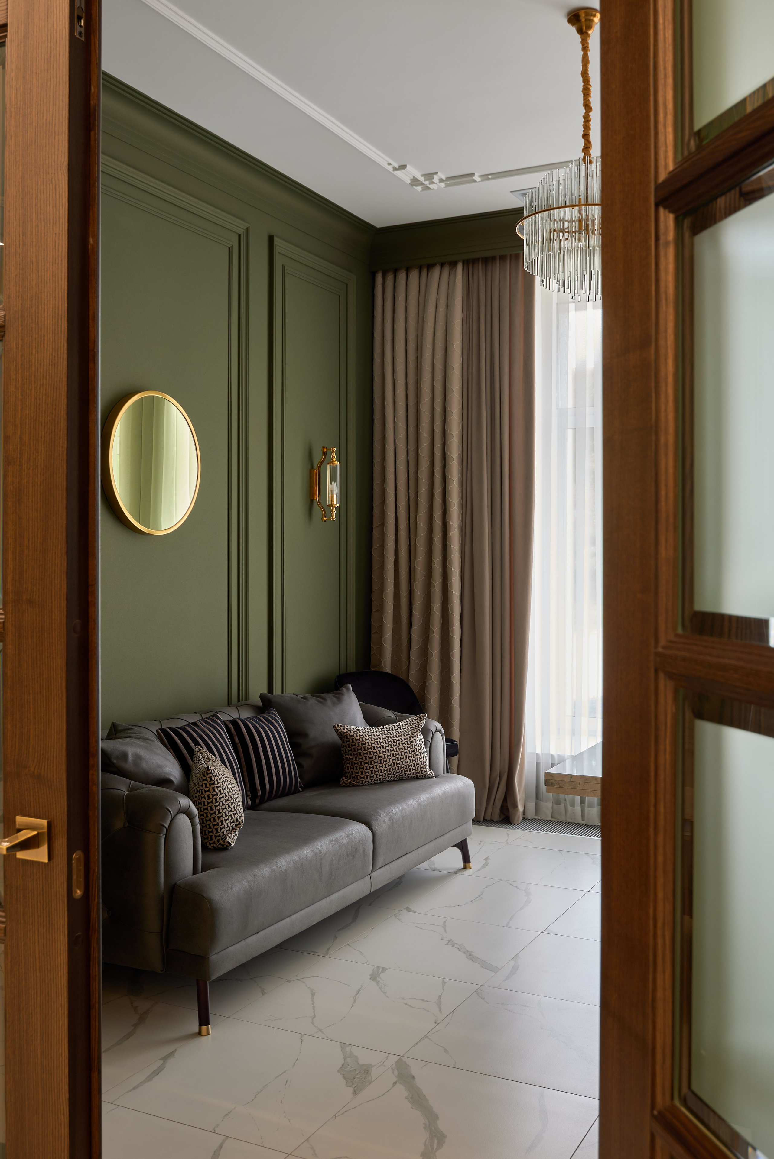 Зеленая комната, Магнитогорск. Абросимов Лев интерьерный и архитектурный фотограф