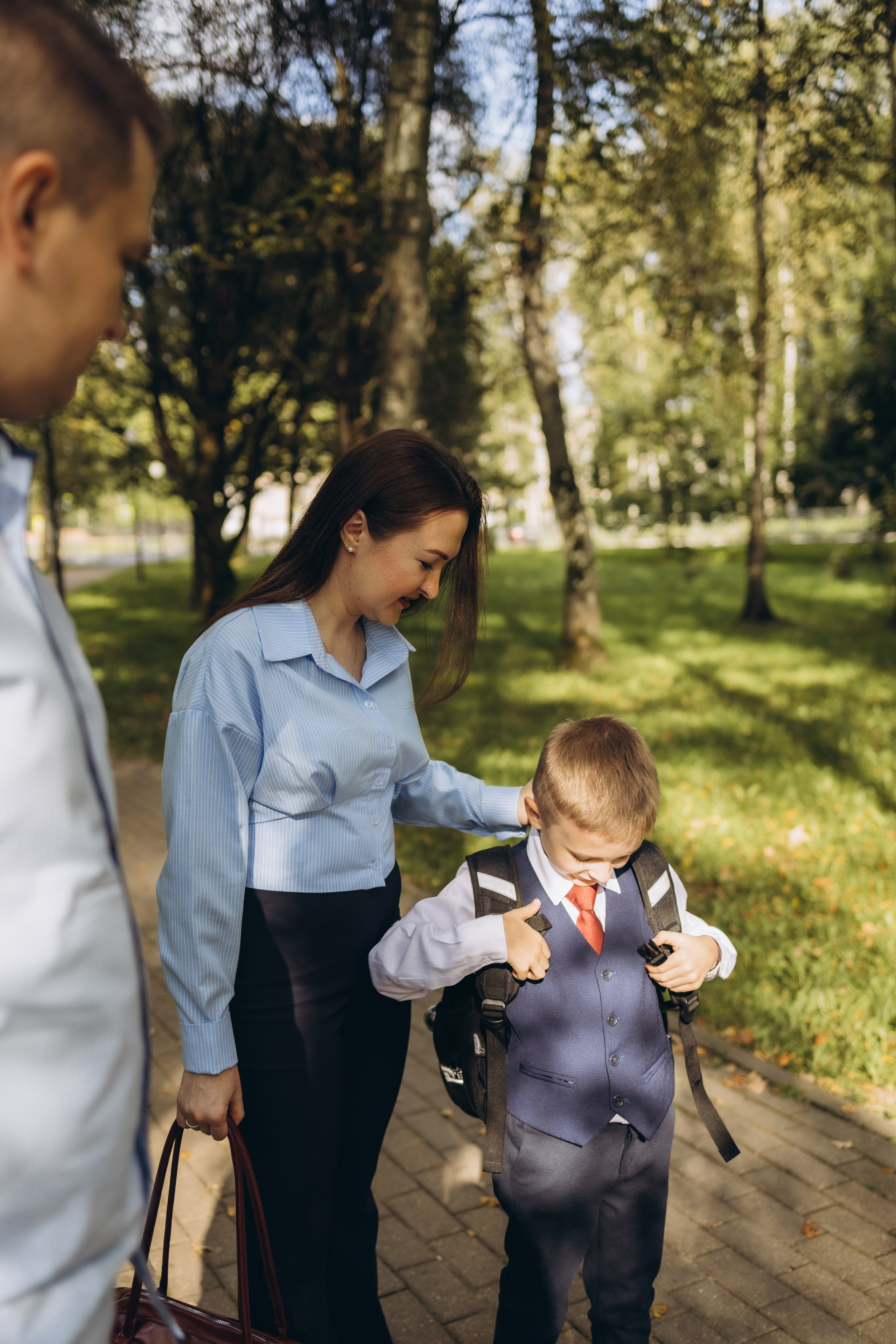 Первая школьная фотография Димули (1.09.2025 г.) г. Обнинск (Калужская обл.). Надежда Стар семейный и церковный фотограф в Жукове и Калужской области