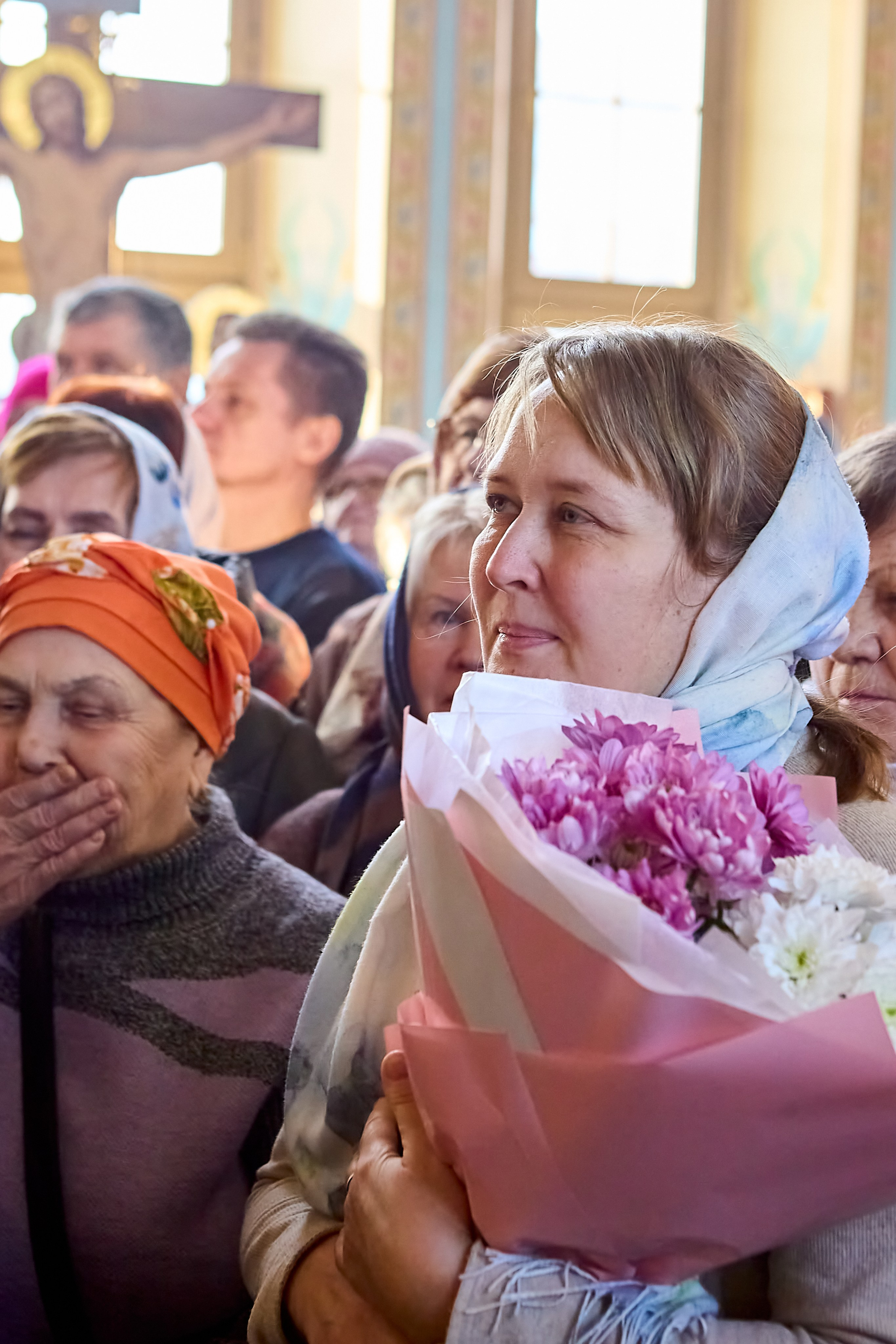 Портрет женщины с цветами Православный фотограф Николай Голованов