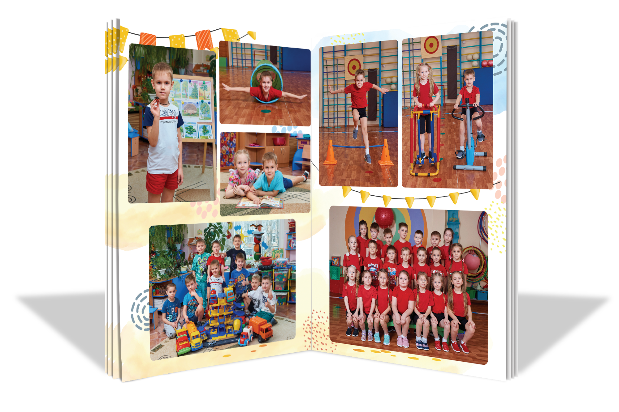 Макет «Забавные зверята». Childrenfoto.ru