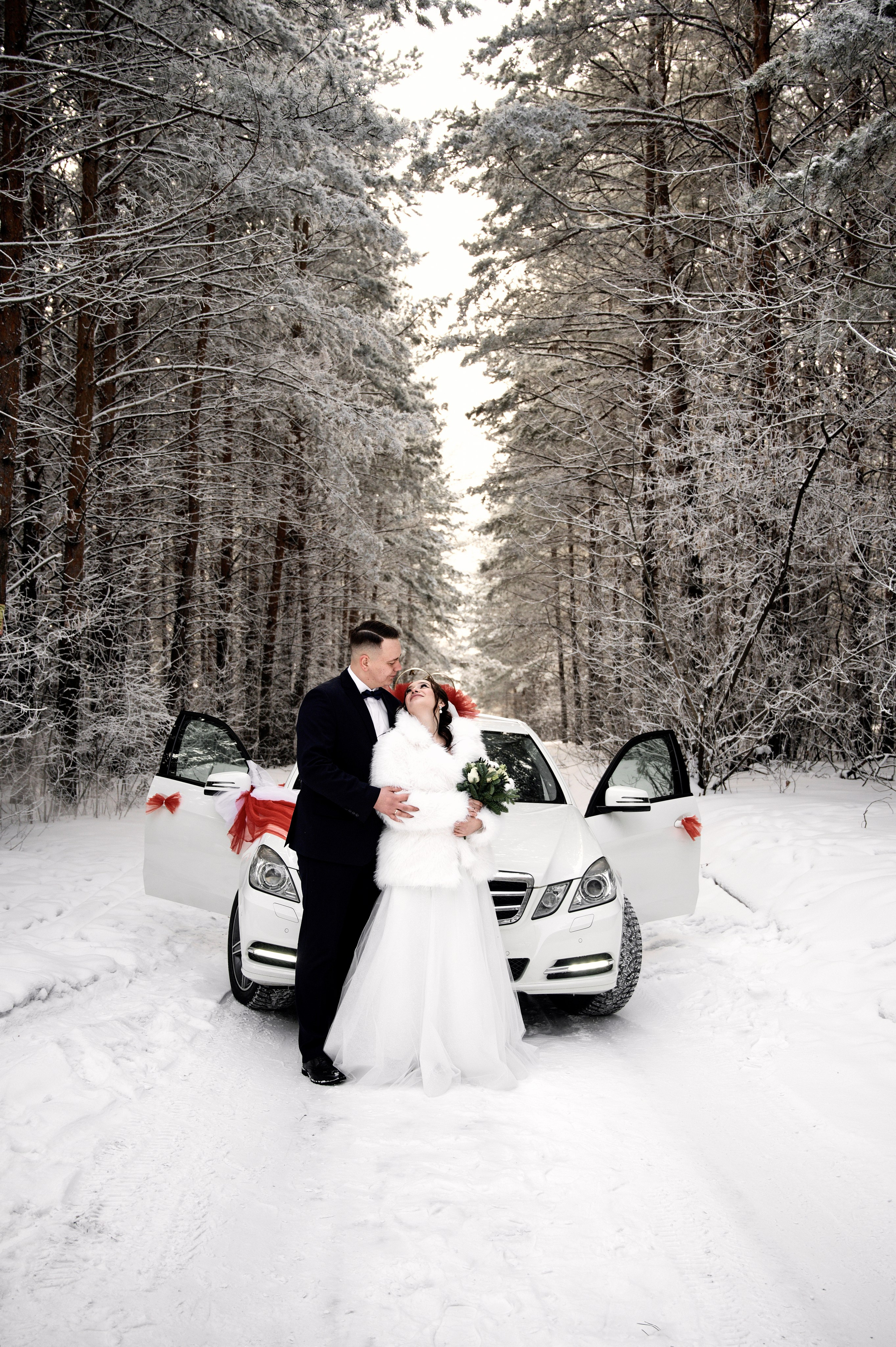 Зимняя свадебная фотосессия для Кристины и Павла