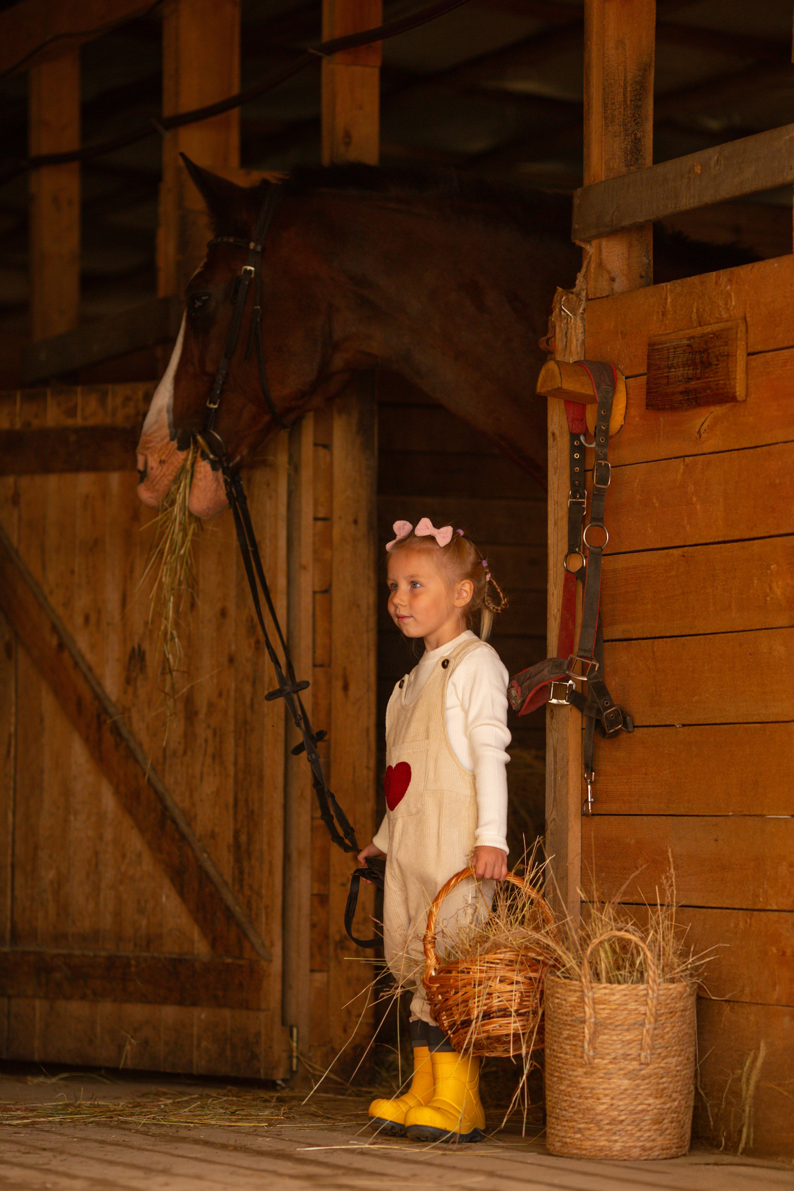 Детская фотосессия на ферме в СПб